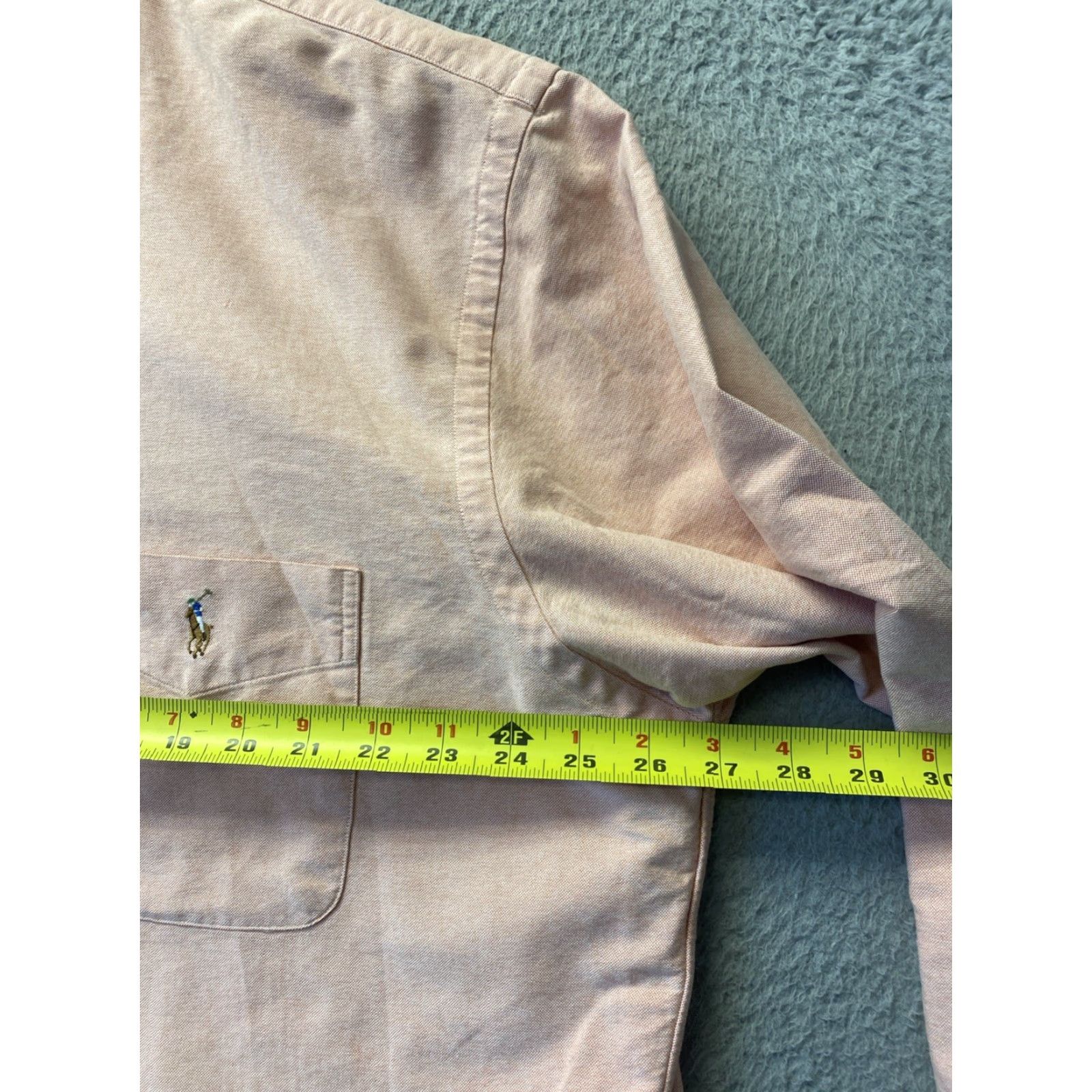 Ralph Lauren RALPH LAUREN Button-Down Shirt Mens XLT Peach Long Sleeve Classic Polo Pony Logo Button-Up Casual Shirt Mens Size US XL / EU 56 / 4 - 7 Thumbnail