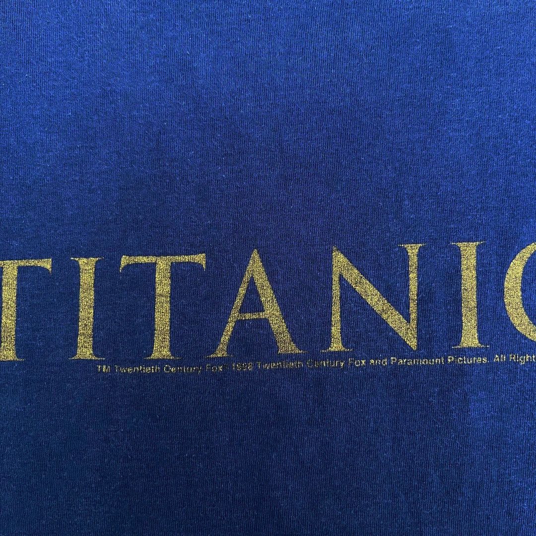 Vintage Titanic 1998 90s Vintage Movie Fox Logo Promo Rare T-Shirt Size US L / EU 52-54 / 3 - 3 Thumbnail