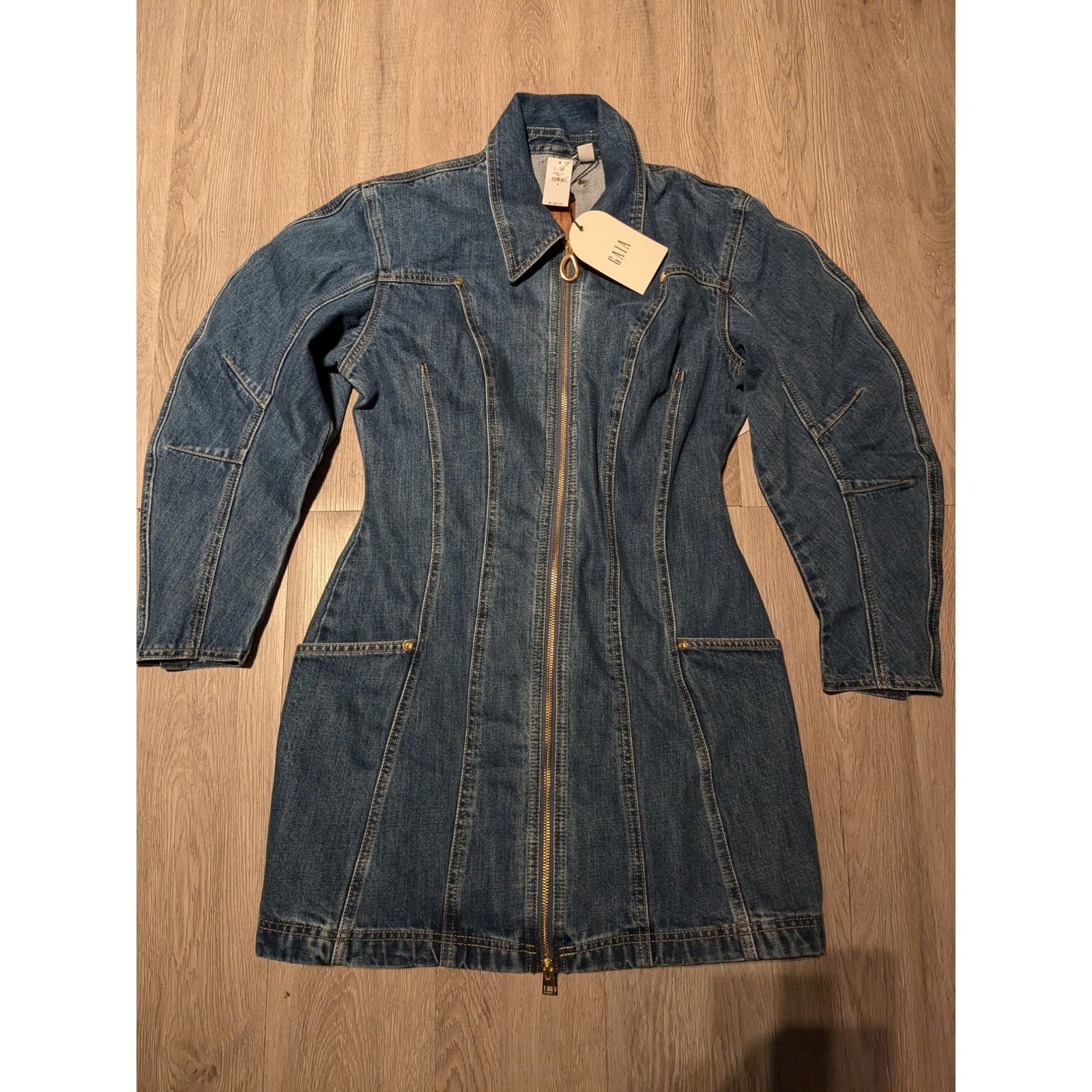 Cult Gaia Gap × Cult Gaia - Barrel Denim Mini Dress / S / NWT Size S / US 4 / IT 40 - 4 Thumbnail
