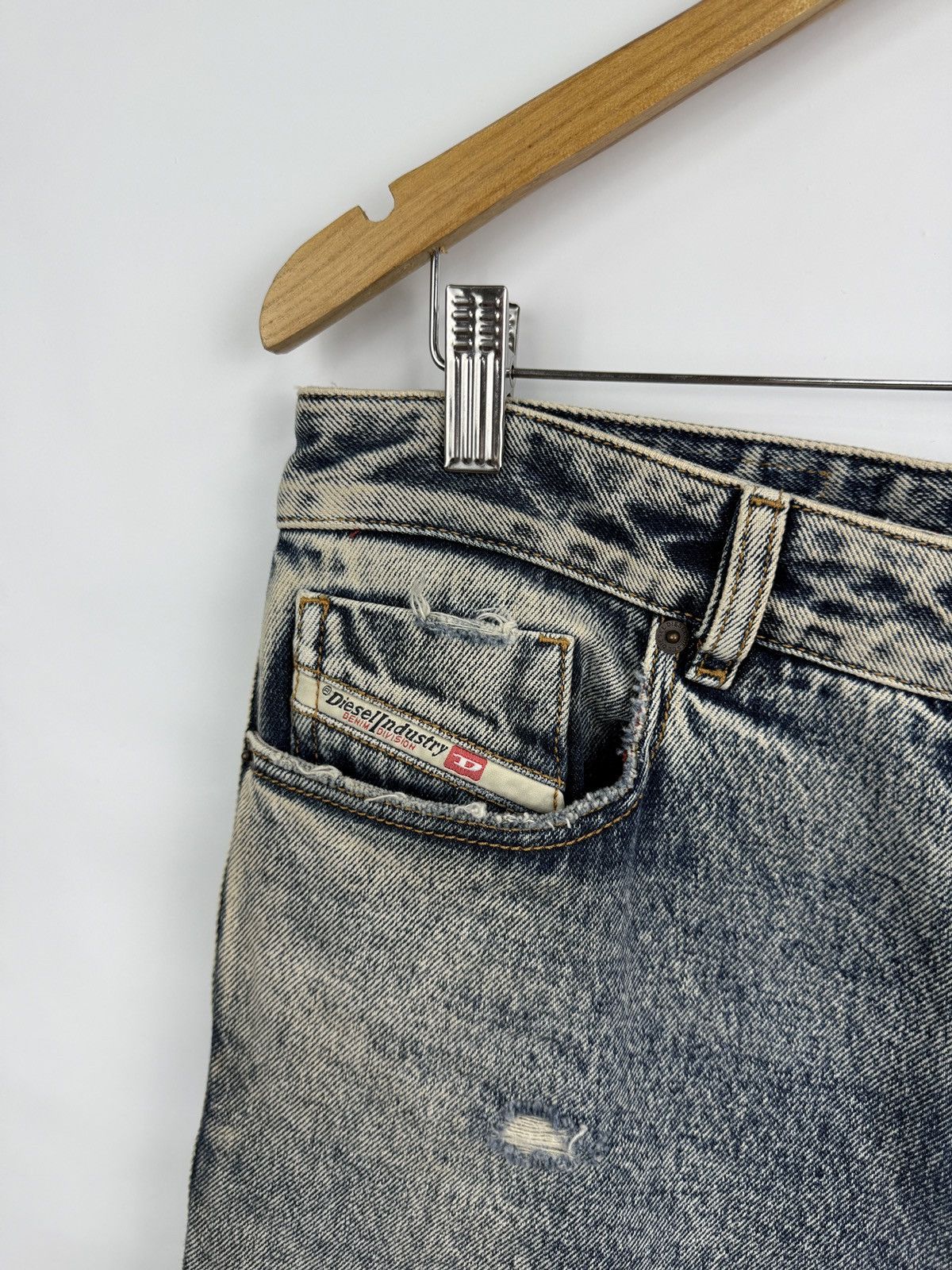 Diesel 🇺🇸❗️NEW Diesel 1955 D-Rekiv 09E10 Distressed Jeans W32/L32 Size US 32 / EU 48 - 9 Thumbnail