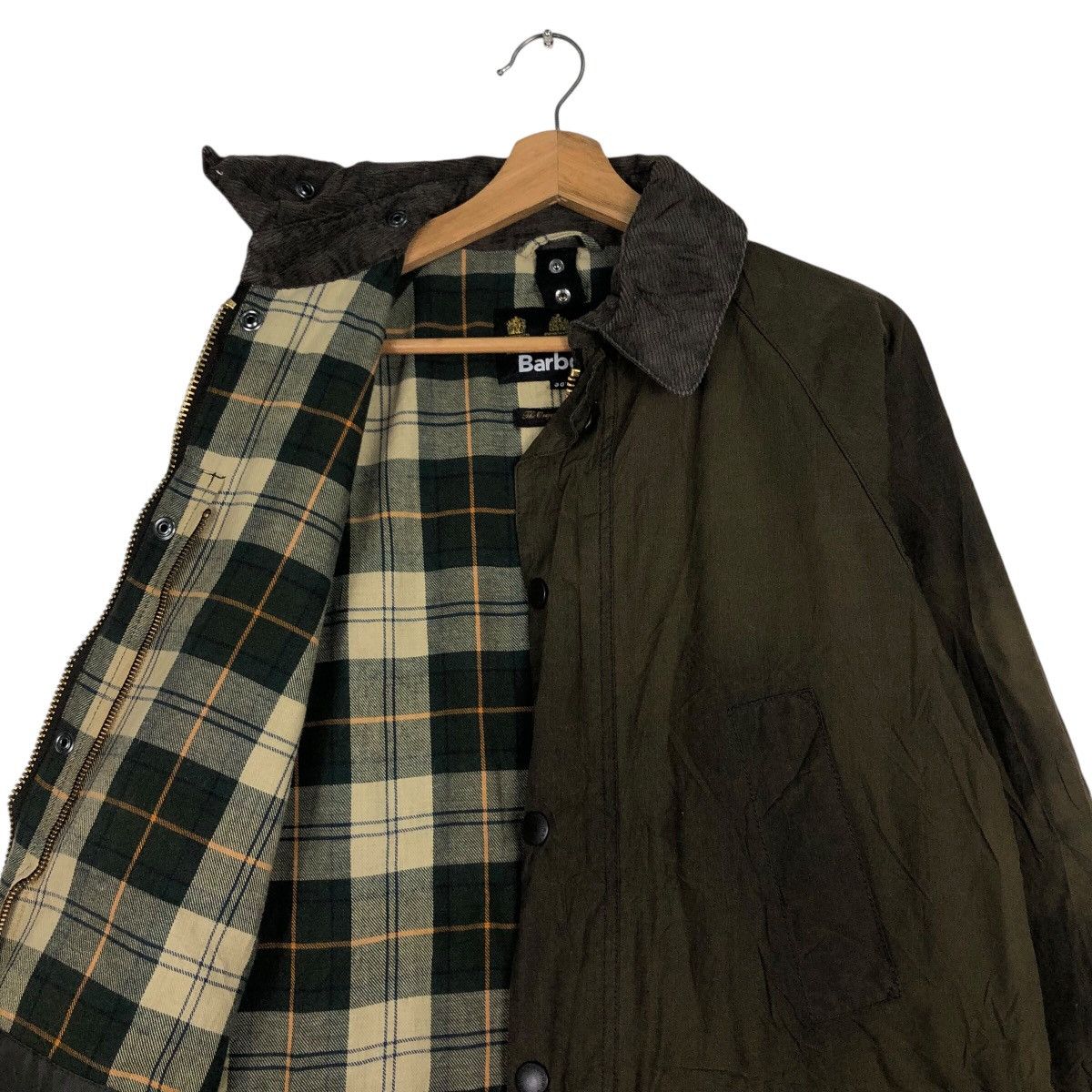 Barbour 📌Hunting Jacket Wax Barbour Blanket Tartan Multi Pocket Size US M / EU 48-50 / 2 - 13 Thumbnail