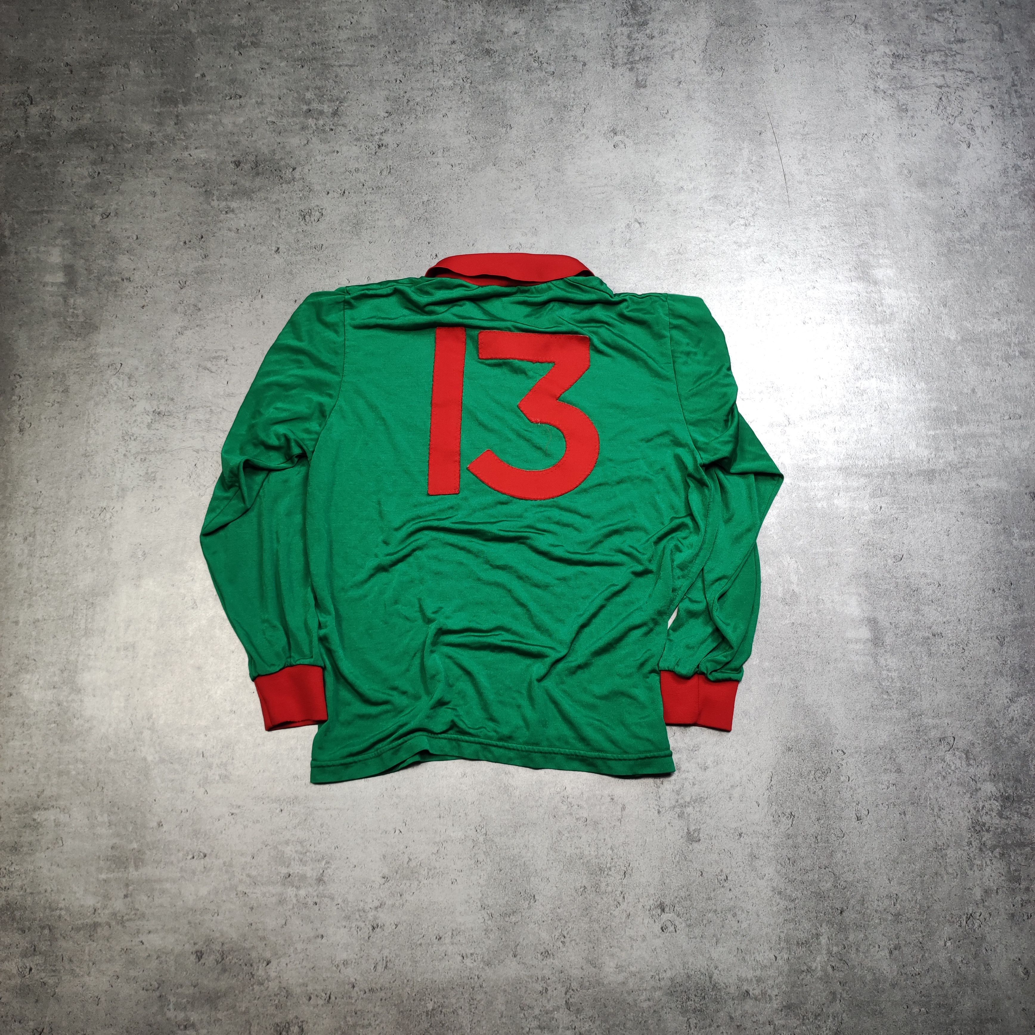 Vintage RARE Abbeylara FC Football #13 Match 80s Long Jersey Size US M / EU 48-50 / 2 - 9 Thumbnail