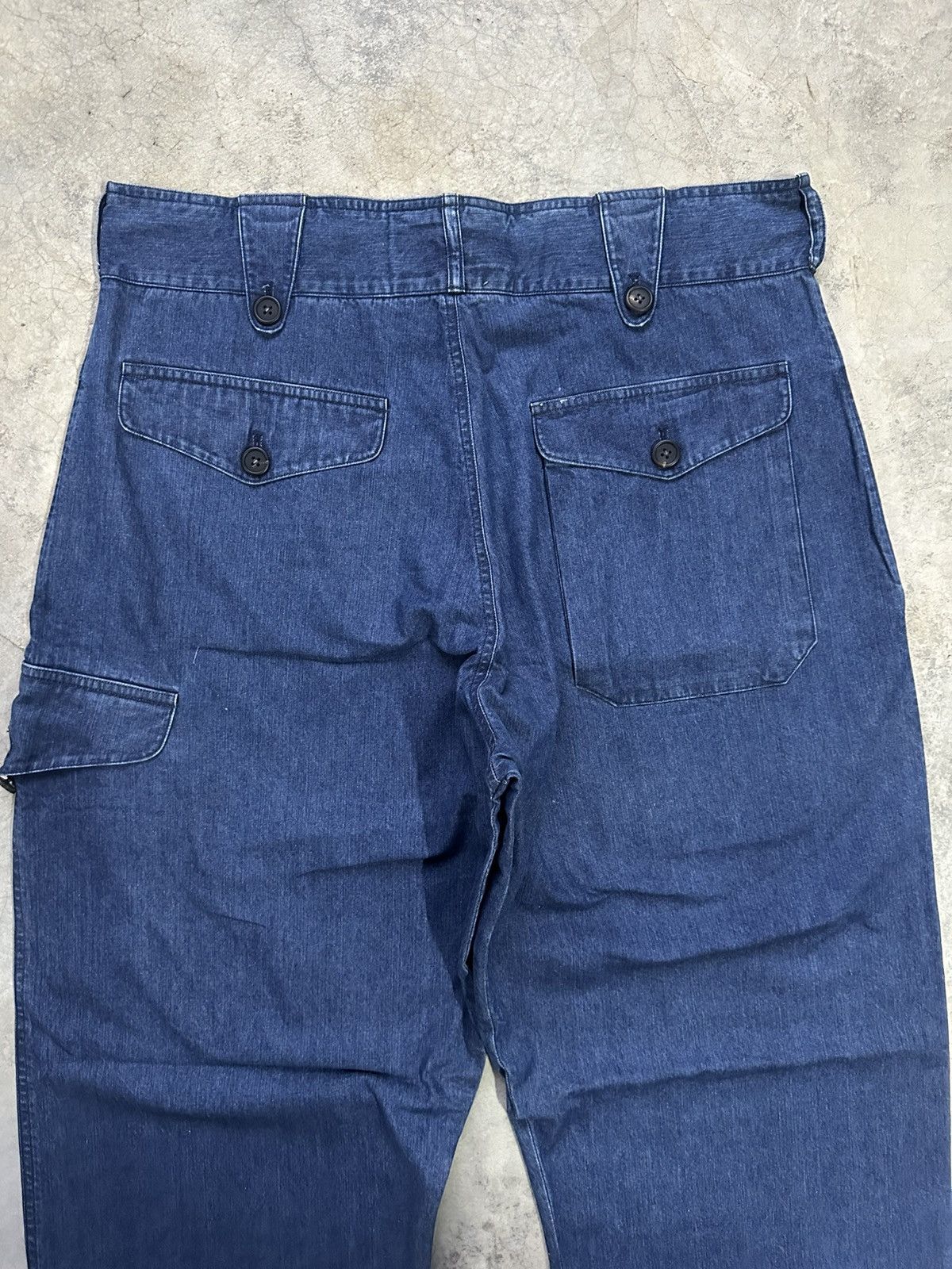Yohji Yamamoto Archival Piece 80s Ys For Men Denim Drawstring Cargo Trouser Size US 32 / EU 48 - 9 Thumbnail