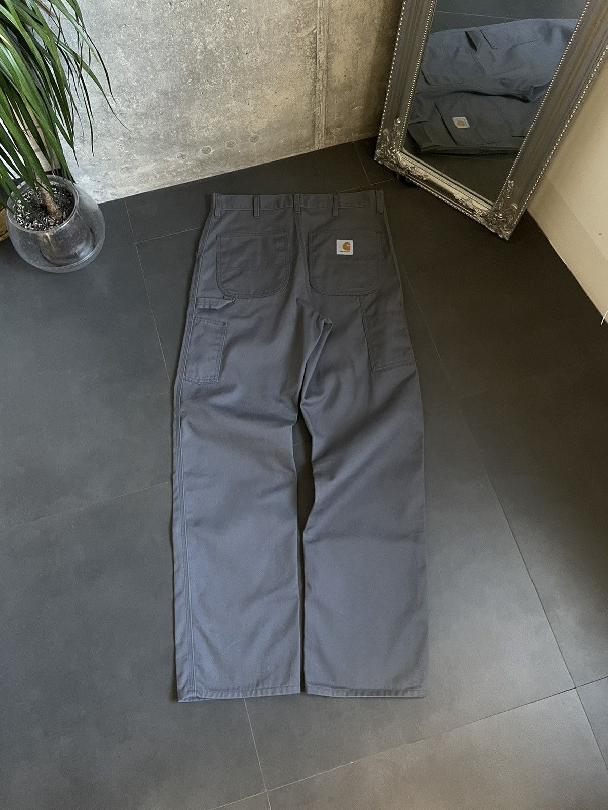 Pre-owned Carhartt X Vintage 90's Baggy Carhartt Single Knee Pants Carpenter 34x34 Y2k In Gray