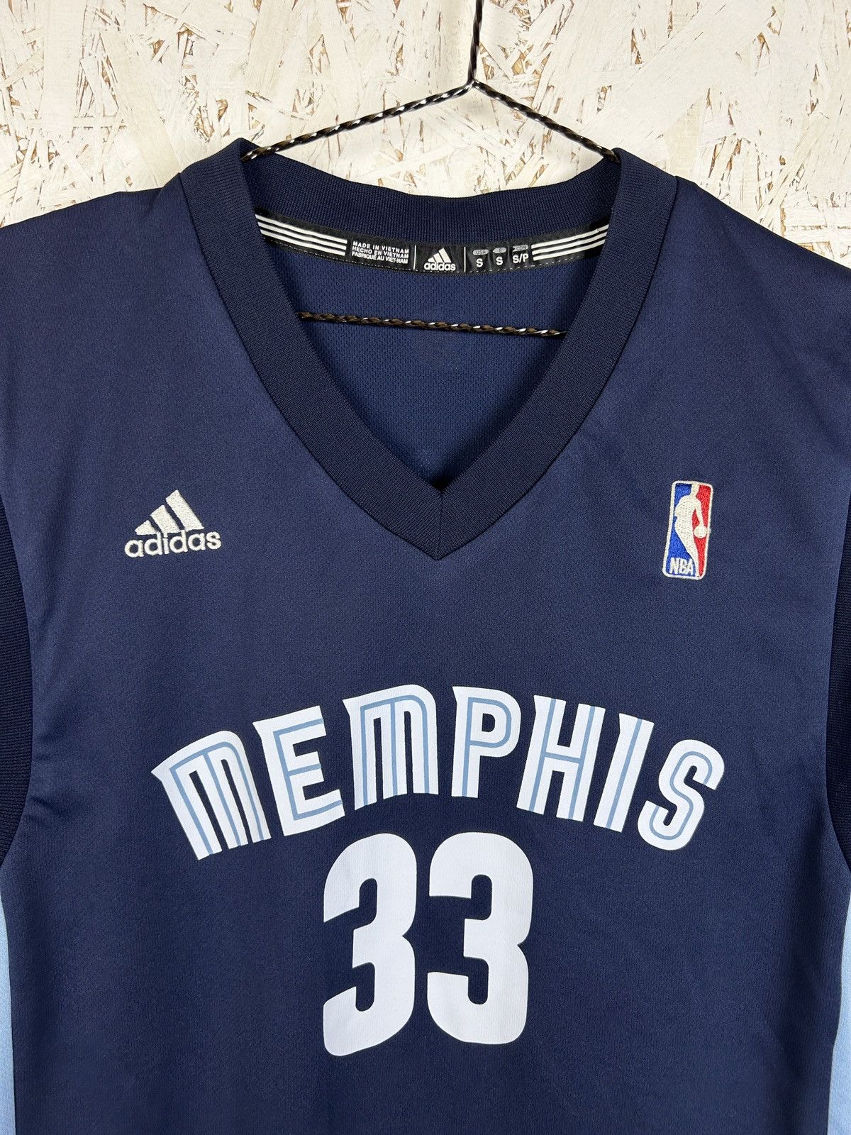 Adidas Adidas NBA Memphis Grizzlies #33 Marc Gasol Away Jersey S Size US S / EU 44-46 / 1 - 2 Thumbnail