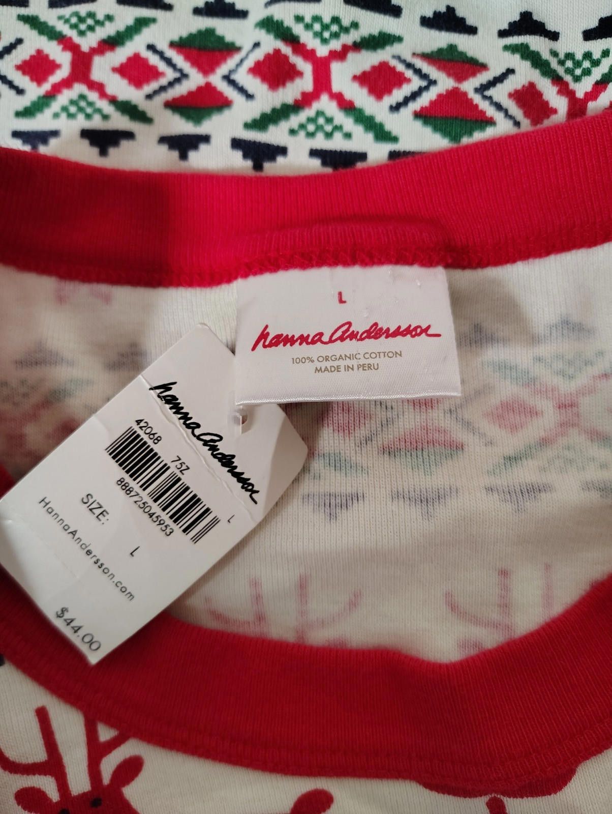 Other NWT Christmas Hanna Andersson Women's Organic Cotton Pajama Size ONE SIZE - 4 Thumbnail
