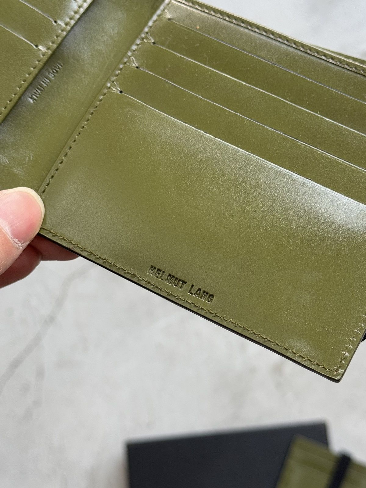 Helmut Lang ELASTIC BAND WALLET + CARD HOLDER Size ONE SIZE - 5 Thumbnail