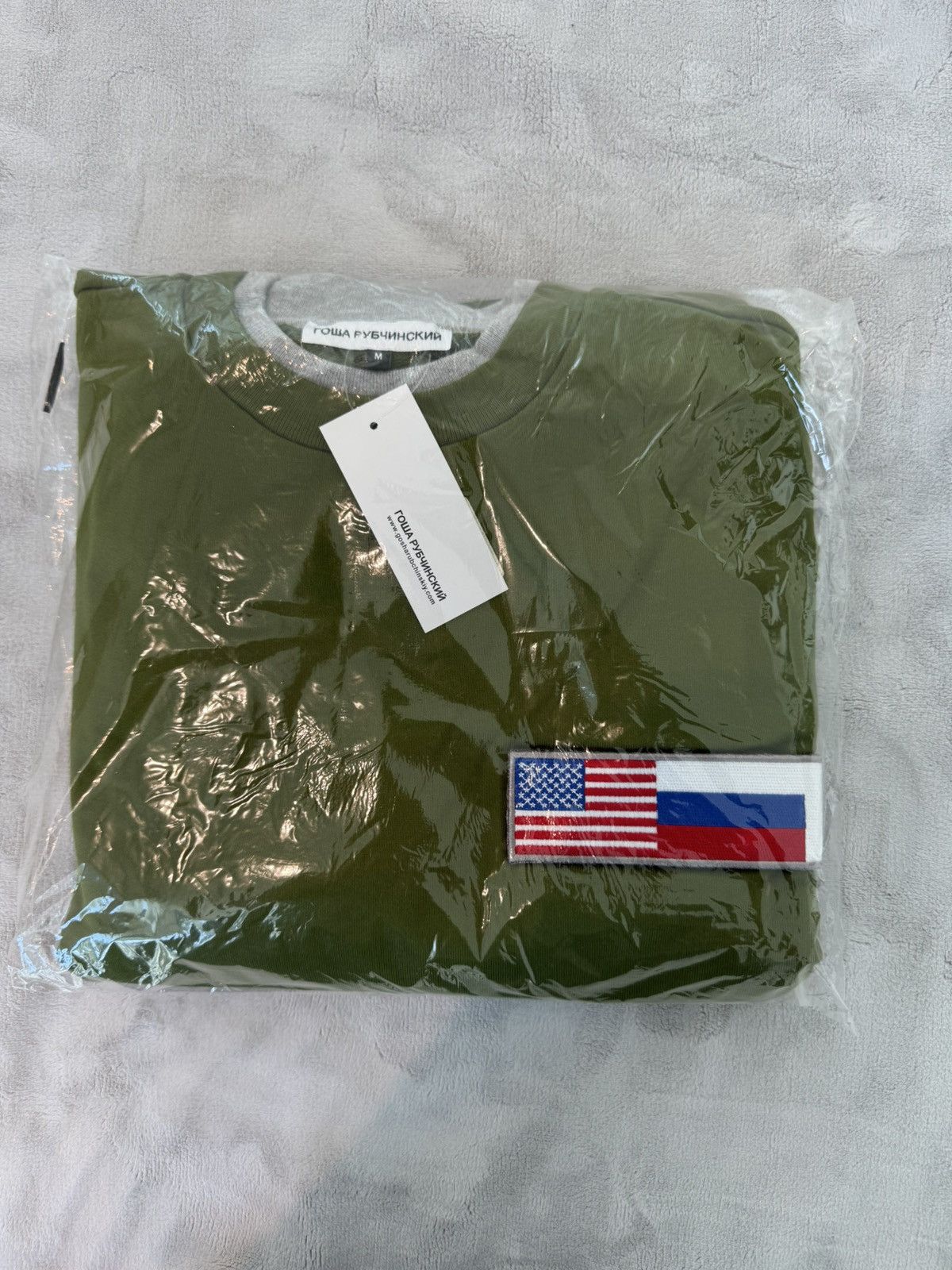 Gosha Rubchinskiy GOSHA RUBCHINSKIY DOUBLE SLEEVE FLAG SWEAT Size US M / EU 48-50 / 2 - 9 Thumbnail