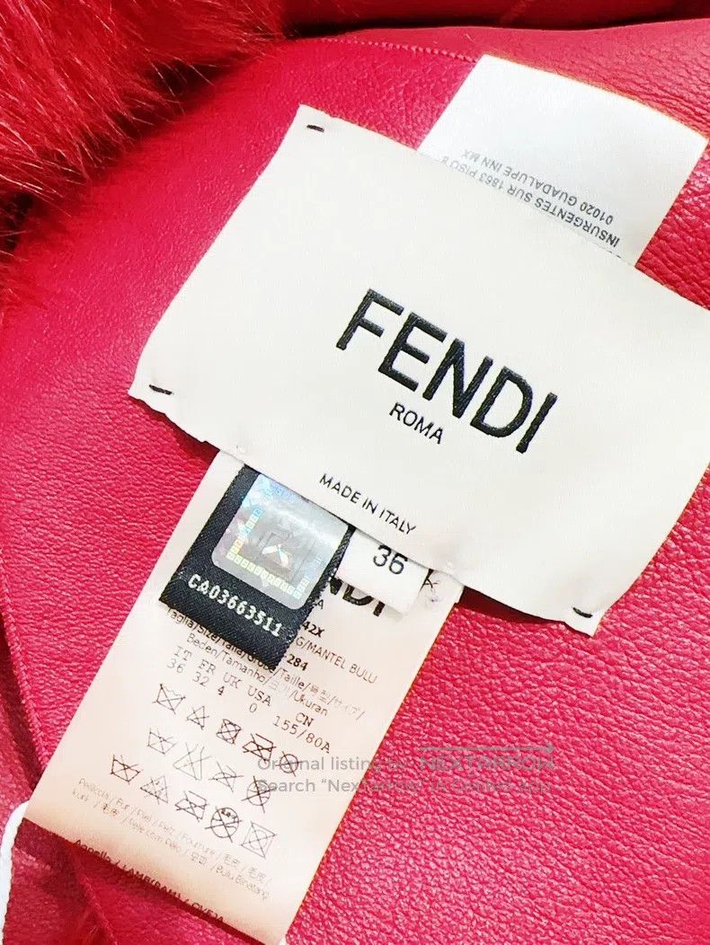 Fendi Fendi Red Size 36 Fur Vest Jacket Size 4XL / US 24-26 - 5 Thumbnail