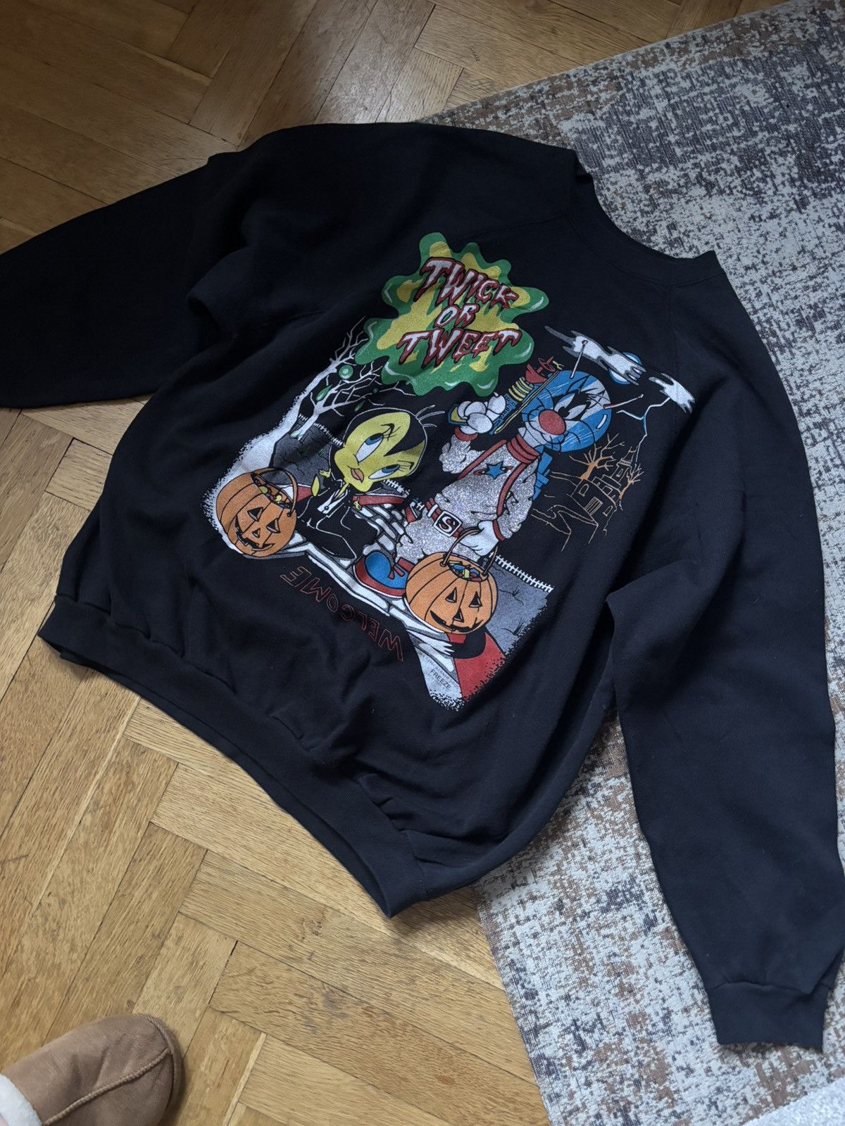 Vintage Freeze Warner Bros 1994 vintage rare sweatshirt NY made USA Size US L / EU 52-54 / 3 - 3 Thumbnail