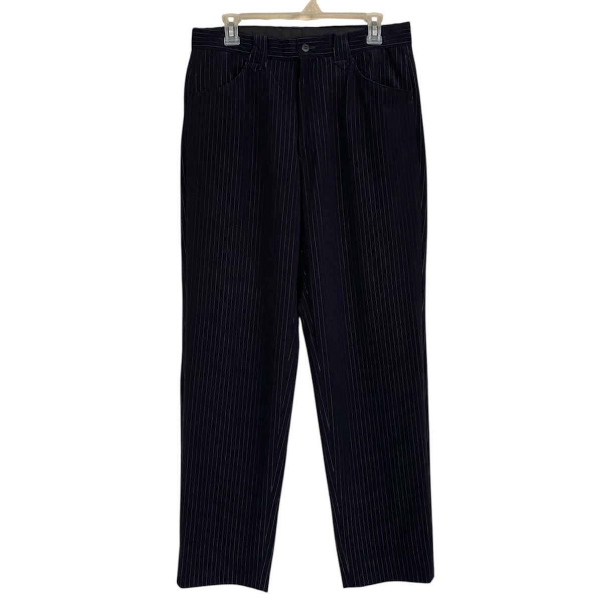 Issey Miyake 90s ISSEY MIYAKE MEN SALUR STRIPE CASUAL PANTS Size US 32 / EU 48 - 1 Thumbnail