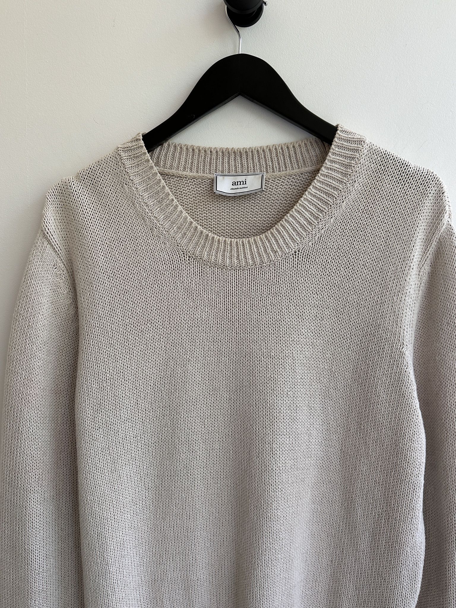 AMI AMI Cream Sweater Jumper Size US M / EU 48-50 / 2 - 2 Thumbnail