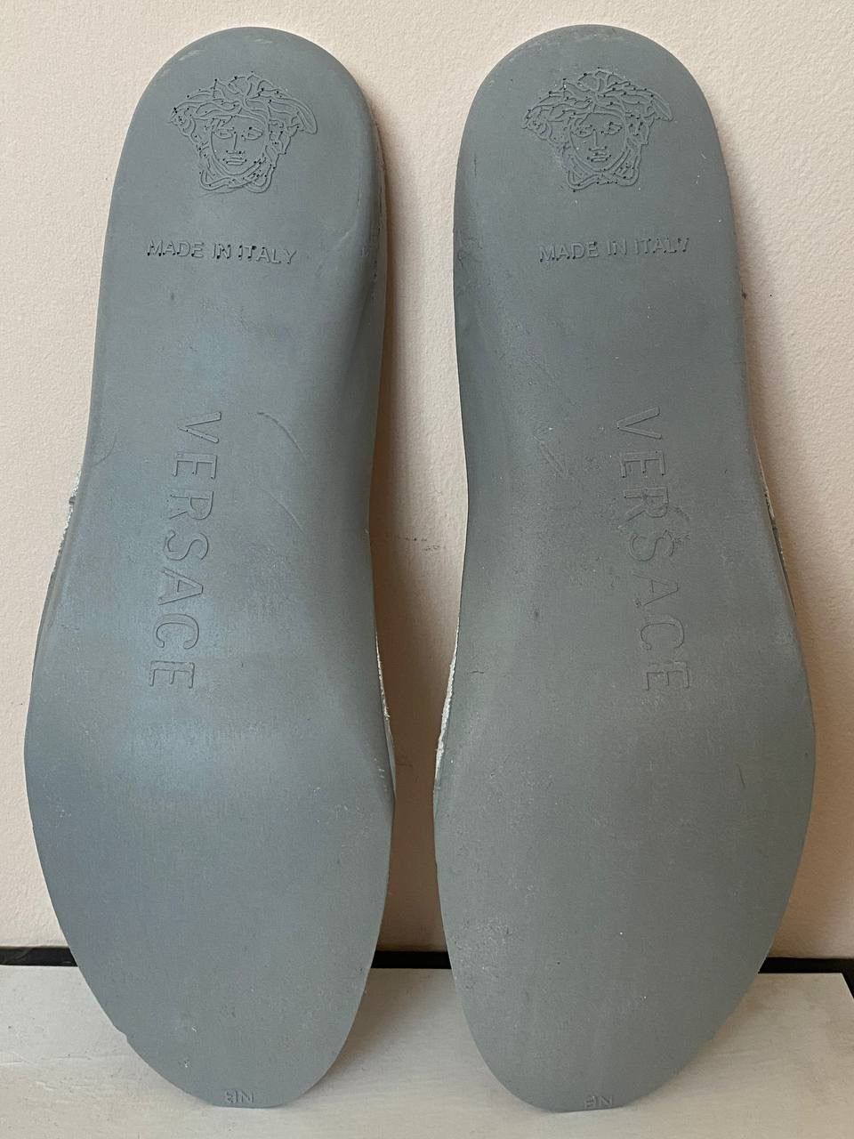Versace Versace Men’s Gray Leather High Top Sneakers Size US 8 / EU 41 - 15 Thumbnail