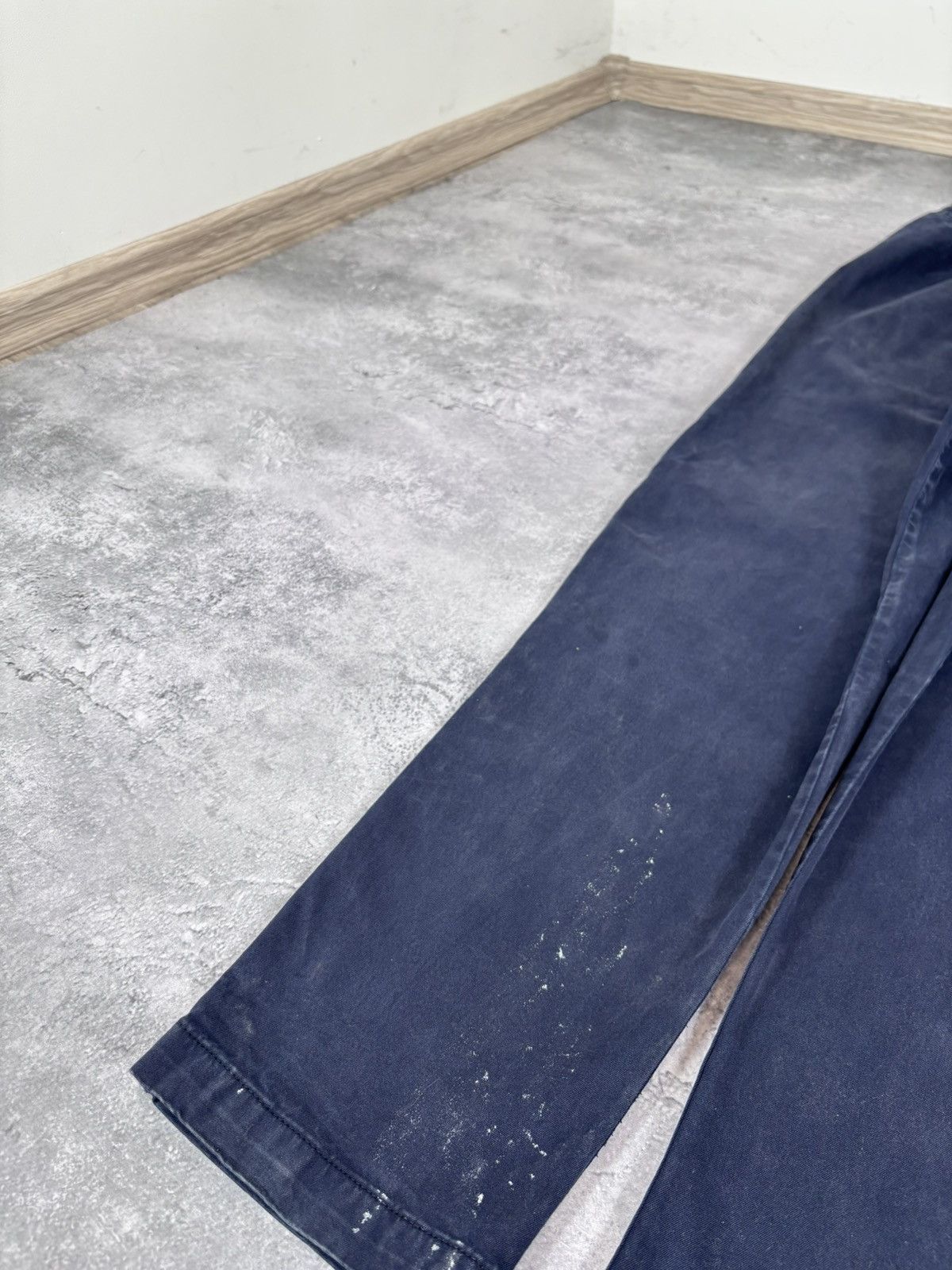 Carhartt Carhartt WIP Lawton Pants Men’s Navy Blue Joggers Tapered Size US 34 / EU 50 - 4 Thumbnail