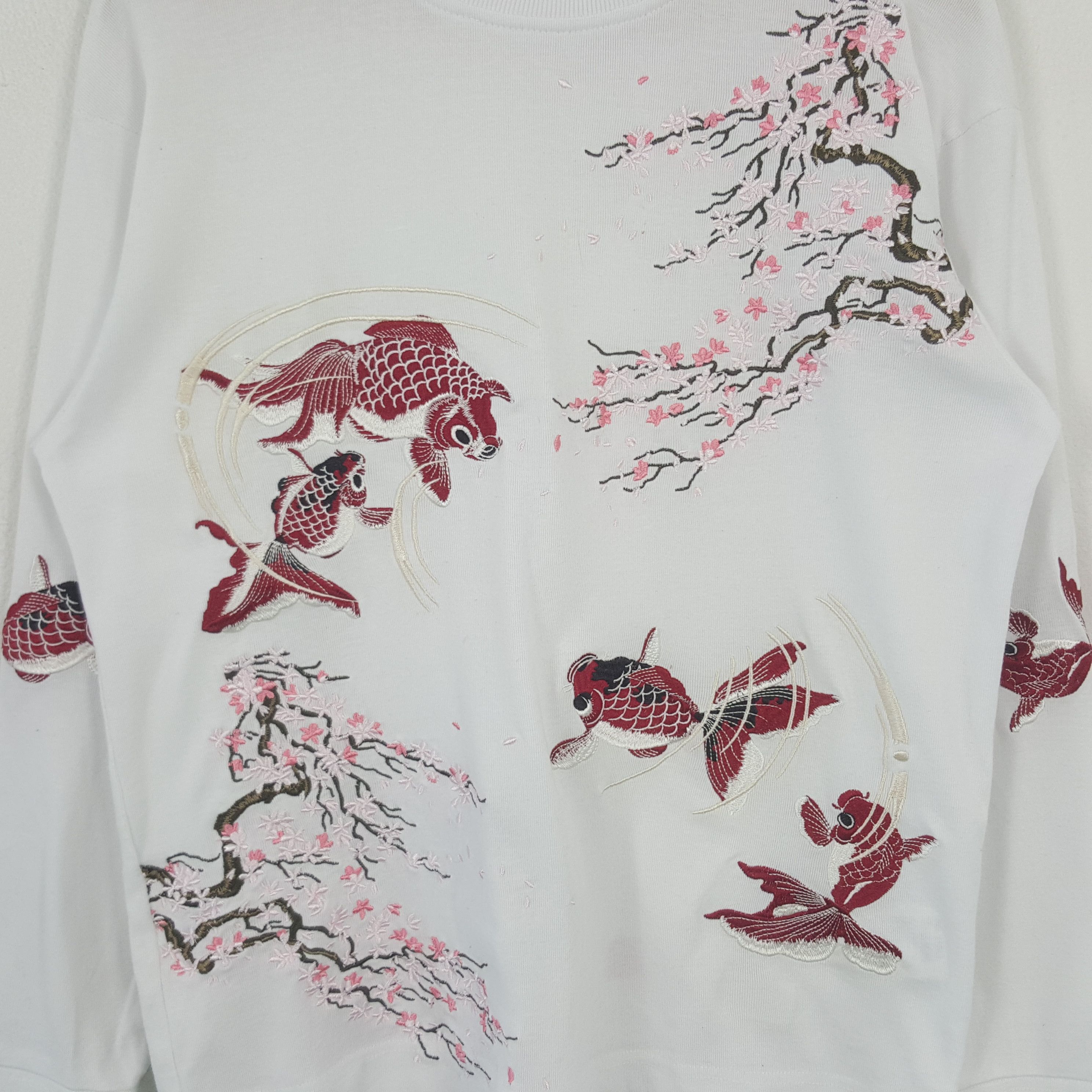 Japanese Brand Vintage Bonton Japanese Sukajan Art Sweatshirt C292N6 Size US S / EU 44-46 / 1 - 2 Thumbnail
