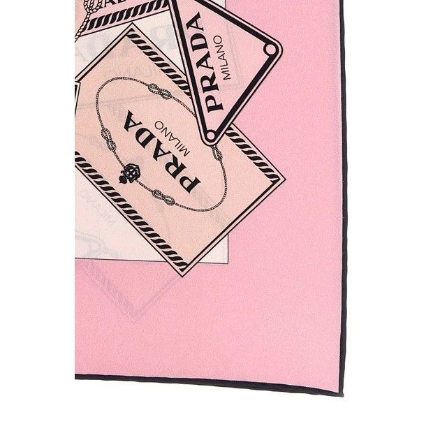 Prada PRADA Pink Silk Scarf New & Authentic Size ONE SIZE - 2 Thumbnail