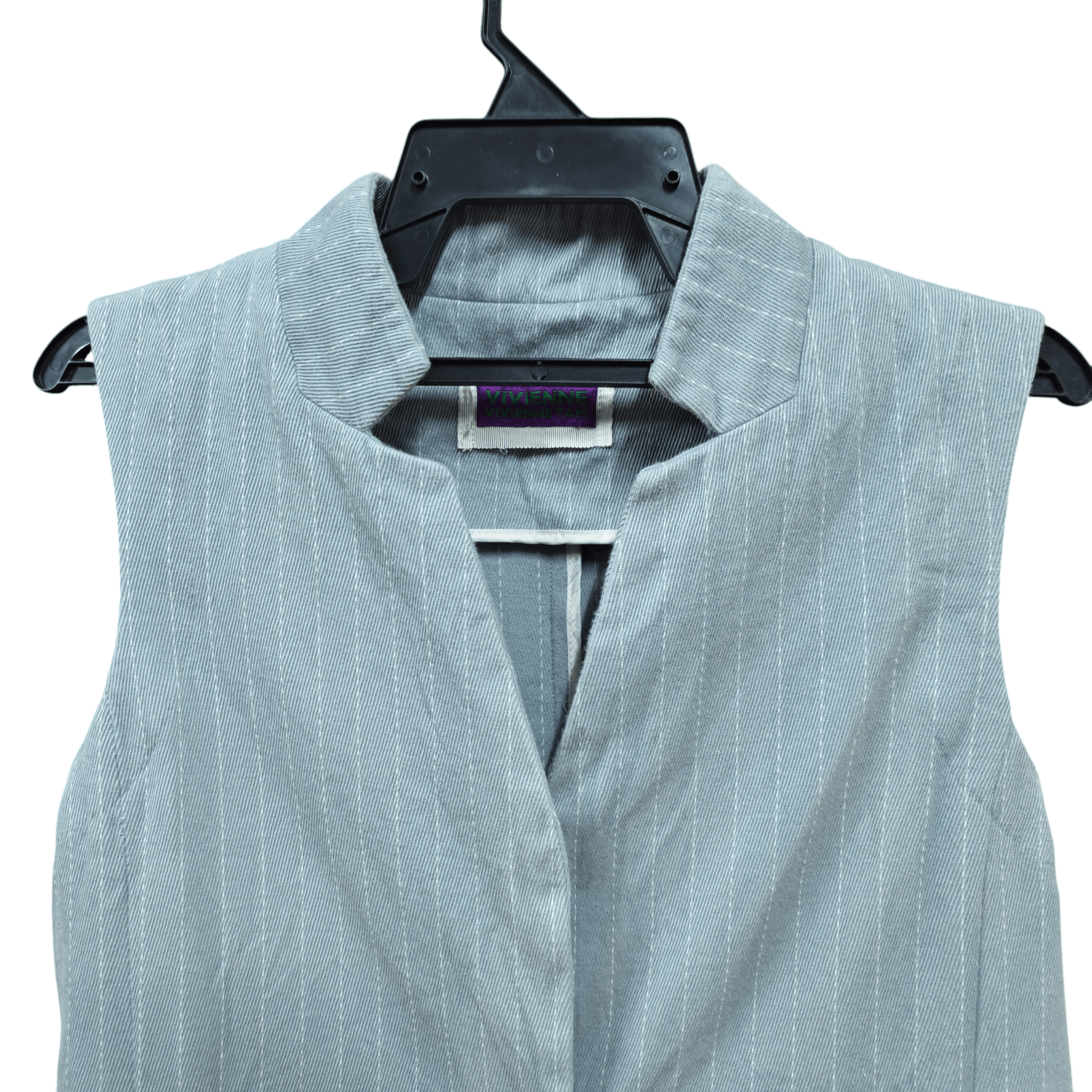 Vivienne Tam Vivienne Tam Sleeveless Pinstripes Vest Waistcoat Size S / US 4 / IT 40 - 3 Thumbnail