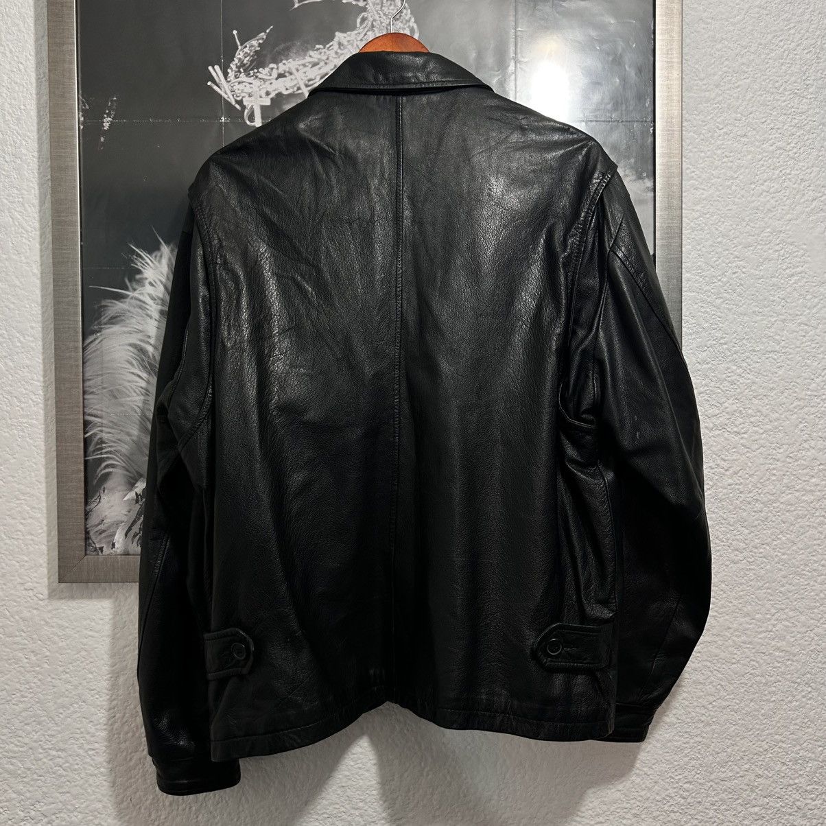 STUSSY LEATHER JACKET VINTAGE 1999