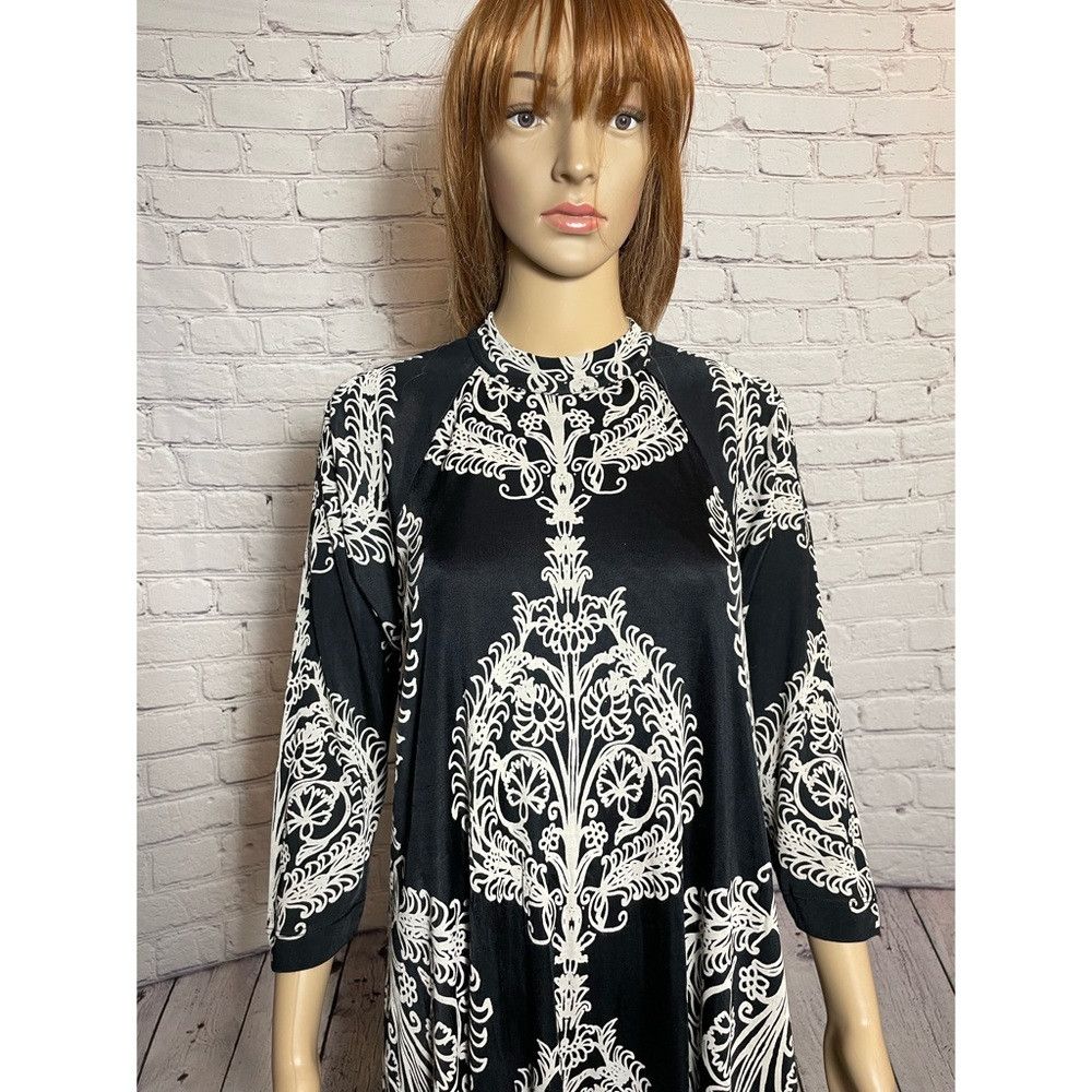 Free People Free People Fiesta Floral Black White Dress Size M Size M / US 6-8 / IT 42-44 - 9 Thumbnail