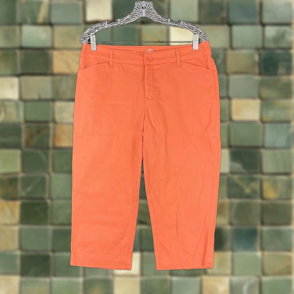 Vintage VINTAGE St. John's Bay Capri Women's Size 12 Orange Pants Women's 12 Orange Size ONE SIZE - 1 Thumbnail