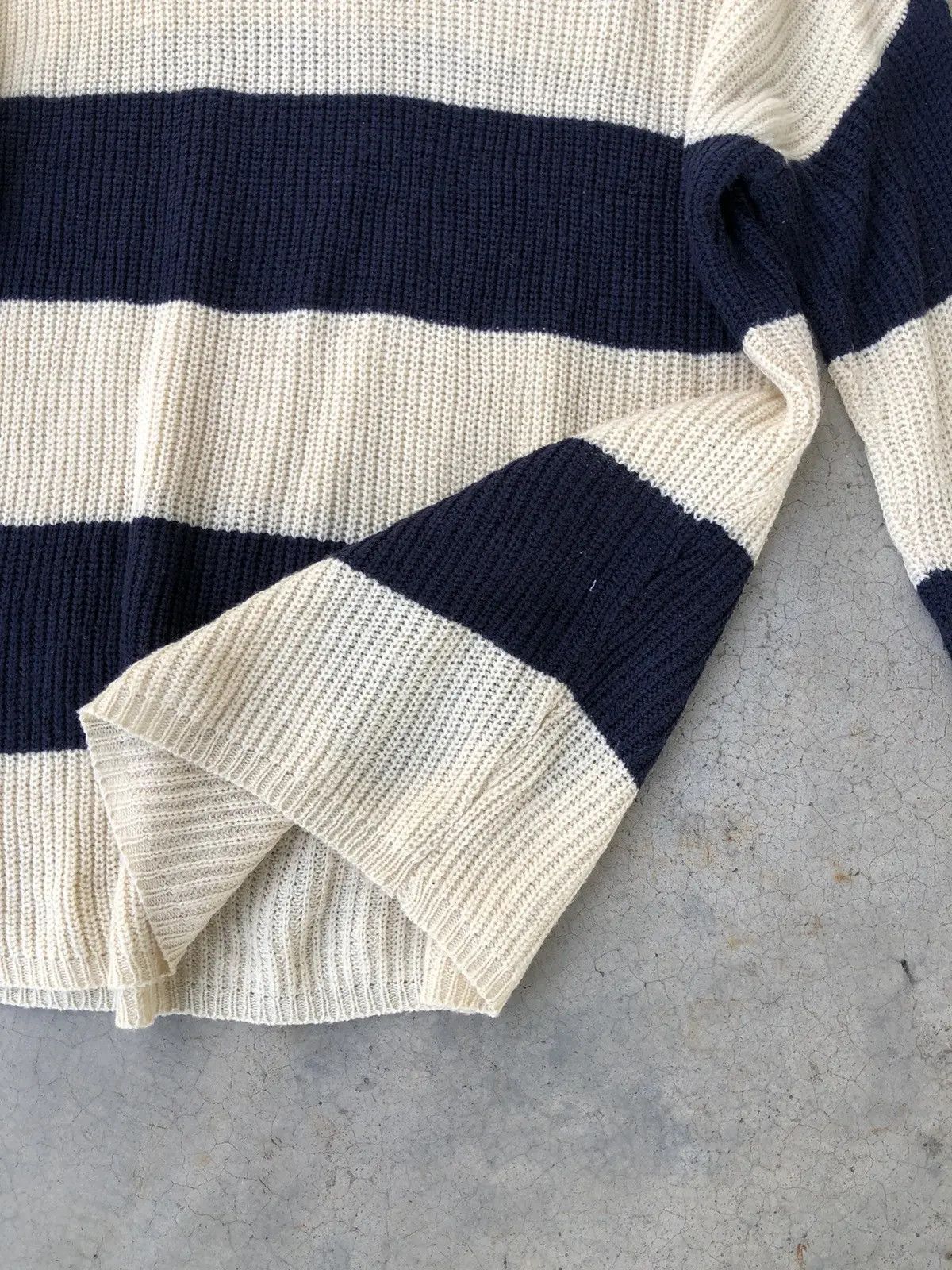 Japanese Brand × Vintage Vintage Stripe Knitsweater, Coats, Jacket Pullover Size US XL / EU 56 / 4 - 13 Thumbnail