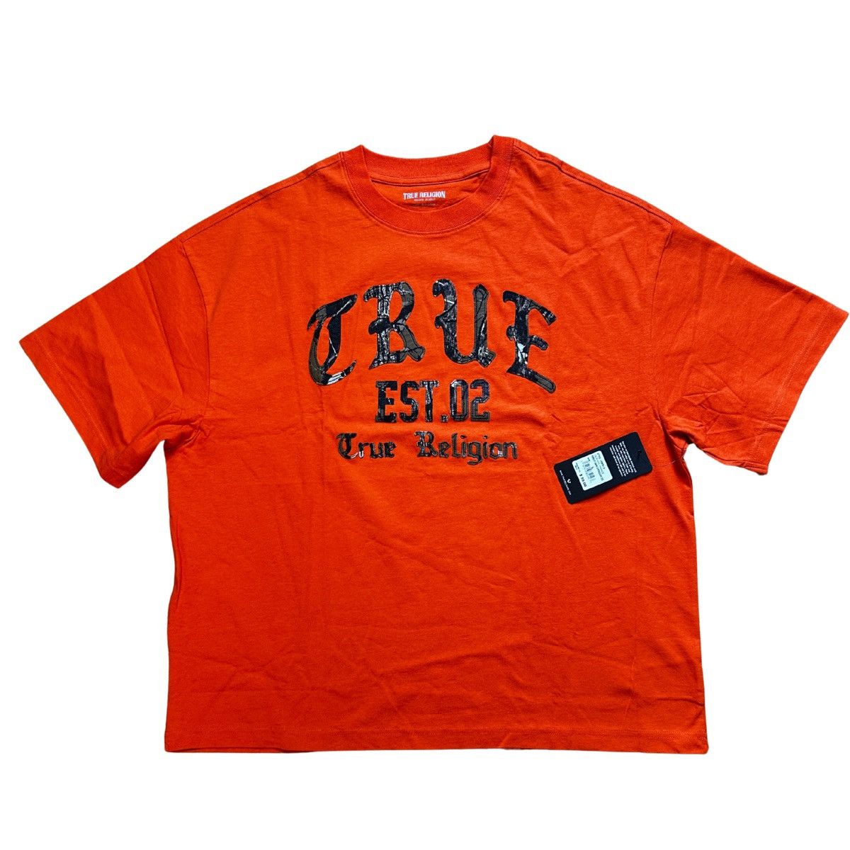 True Religion True Religion Men's Oversized T-Shirt – Orange Size L Size US L / EU 52-54 / 3 - 1 Thumbnail