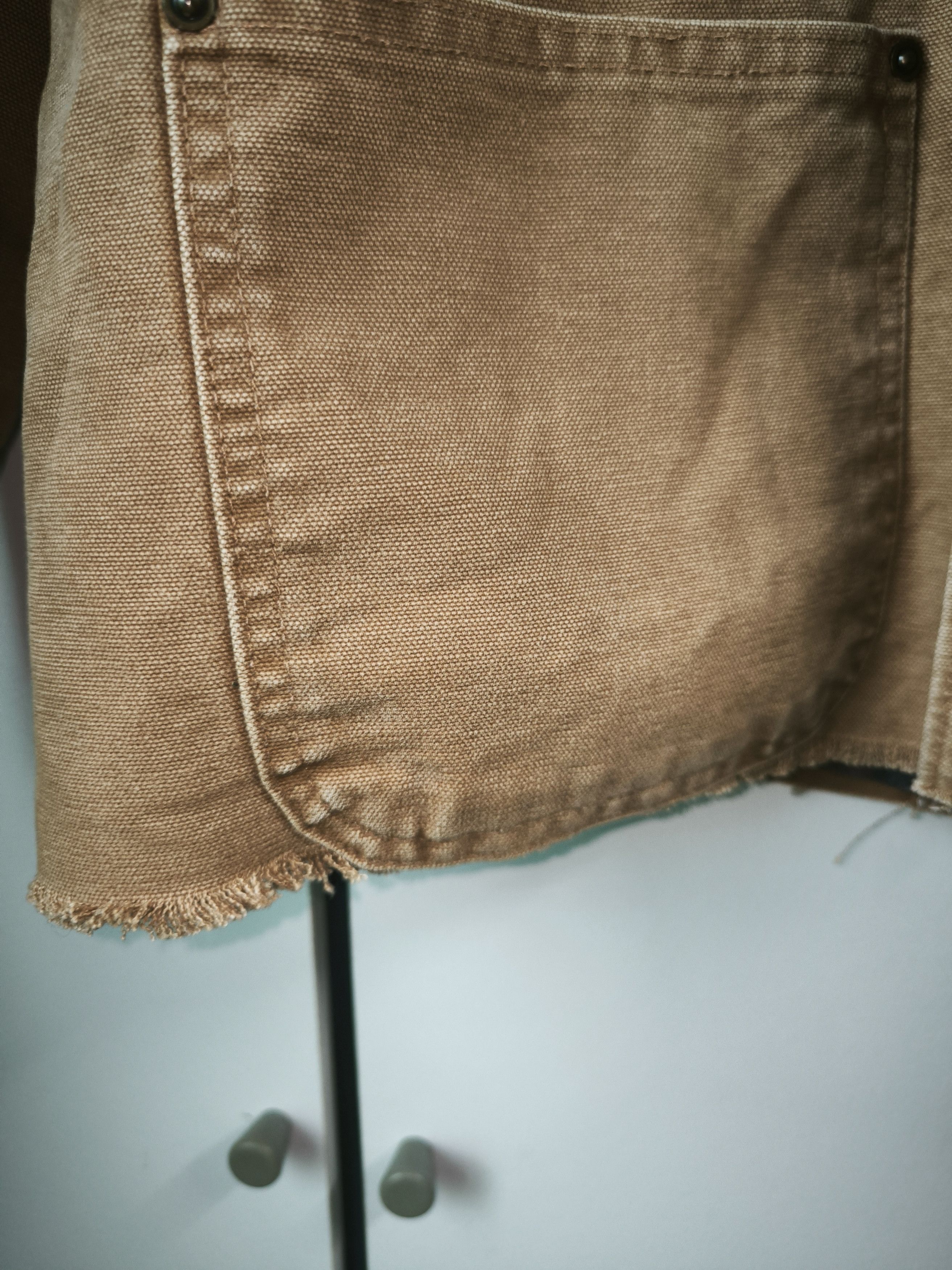 Carhartt 90s Distressed Cropped Barn Blanket Chore Jacket Size US S / EU 44-46 / 1 - 16 Thumbnail