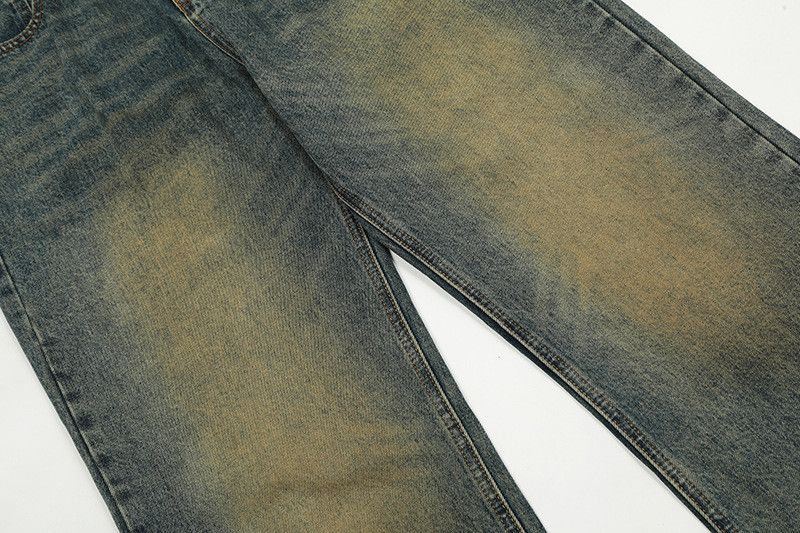 Vintage American retro distressed washed street vintage blue jeans Size US 32 / EU 48 - 4 Thumbnail