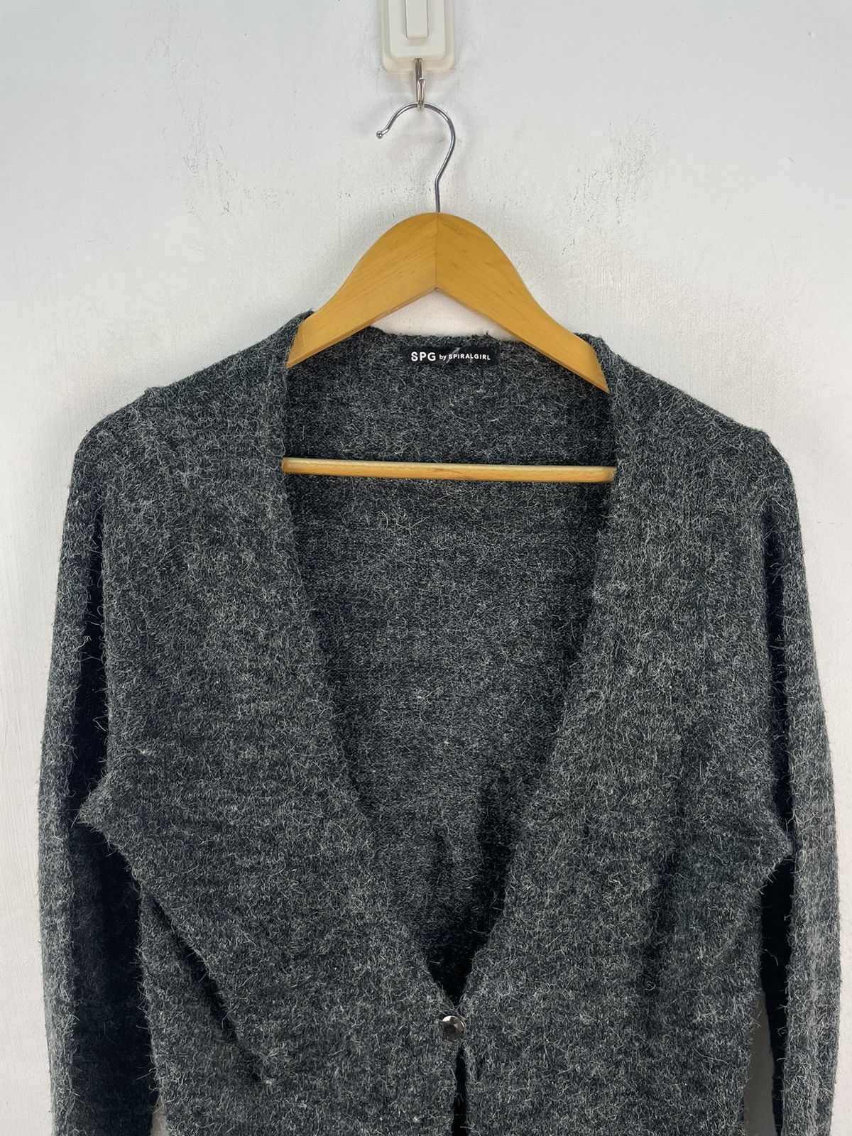 If Six Was Nine × Le Grande Bleu (L.G.B.) Vintage Mohair Cardigan Overcoat Jacket Kurt Cobain Style Size M / US 6-8 / IT 42-44 - 1 Thumbnail