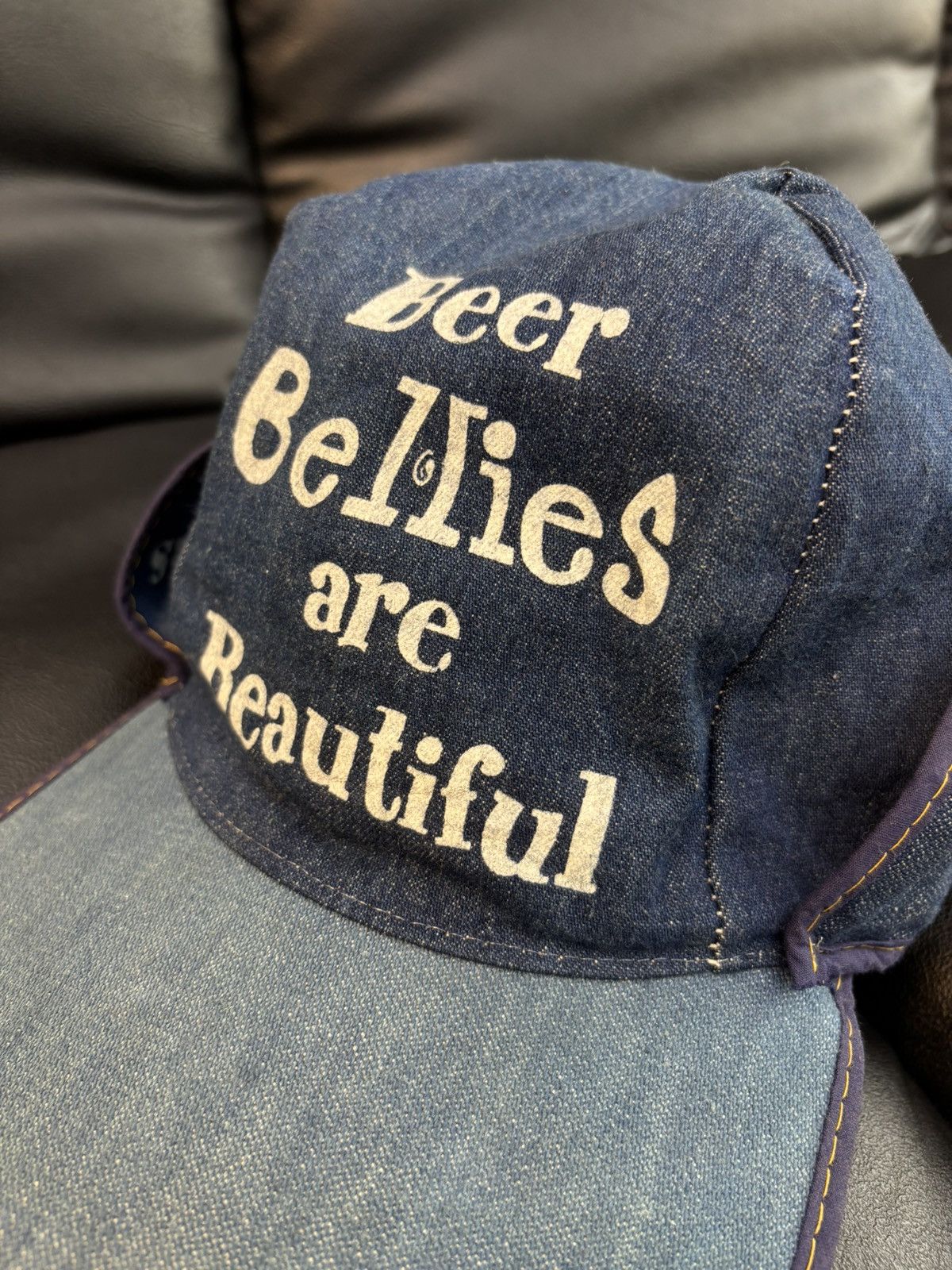 Vintage Hat Promo Beer Bellies VTG. 70’s 🩵 Size ONE SIZE - 2 Thumbnail