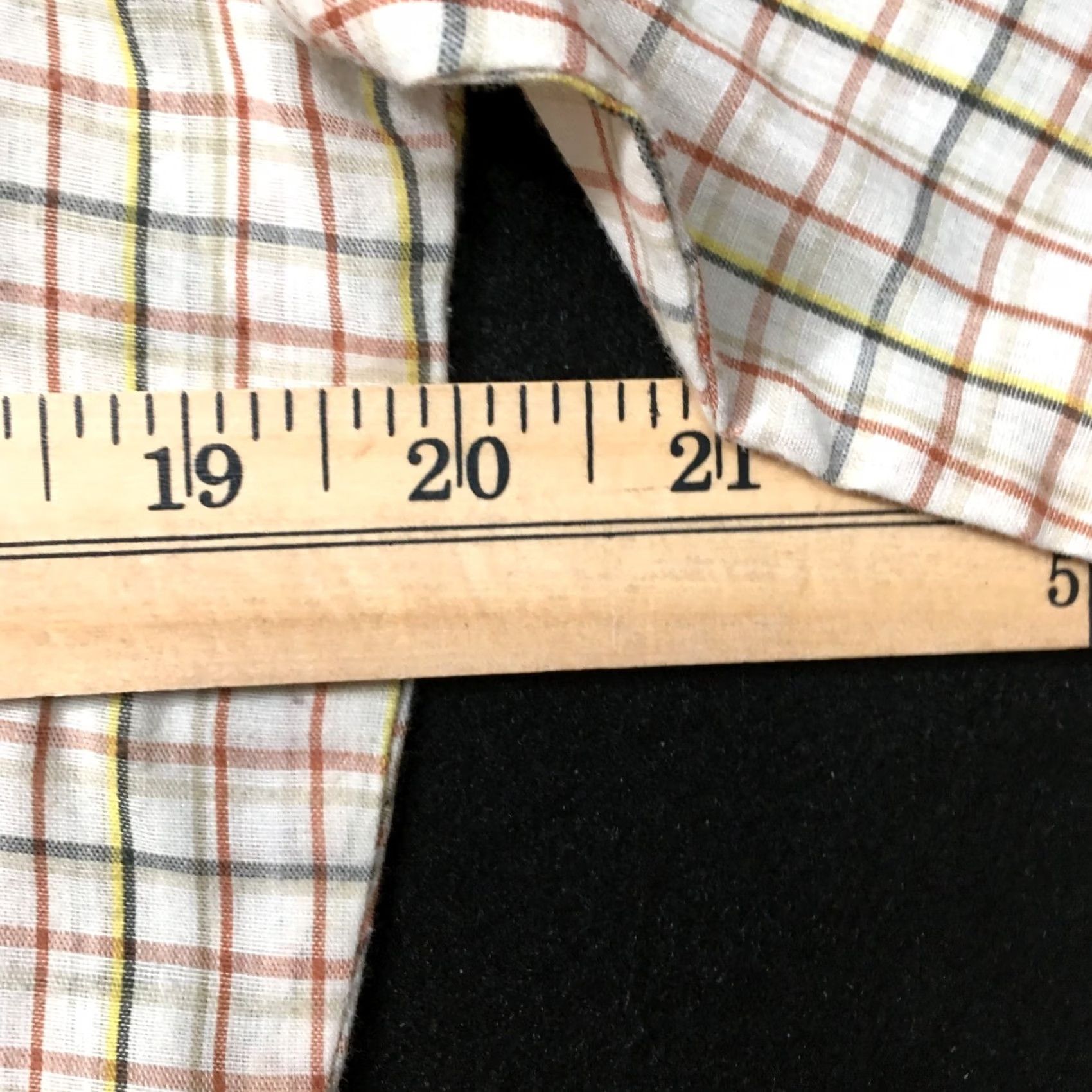 Vintage Chess King Shirt Mens M Beige Check Button-Up Long Sleeve 70s Slim Vintage? Size US M / EU 48-50 / 2 - 4 Thumbnail