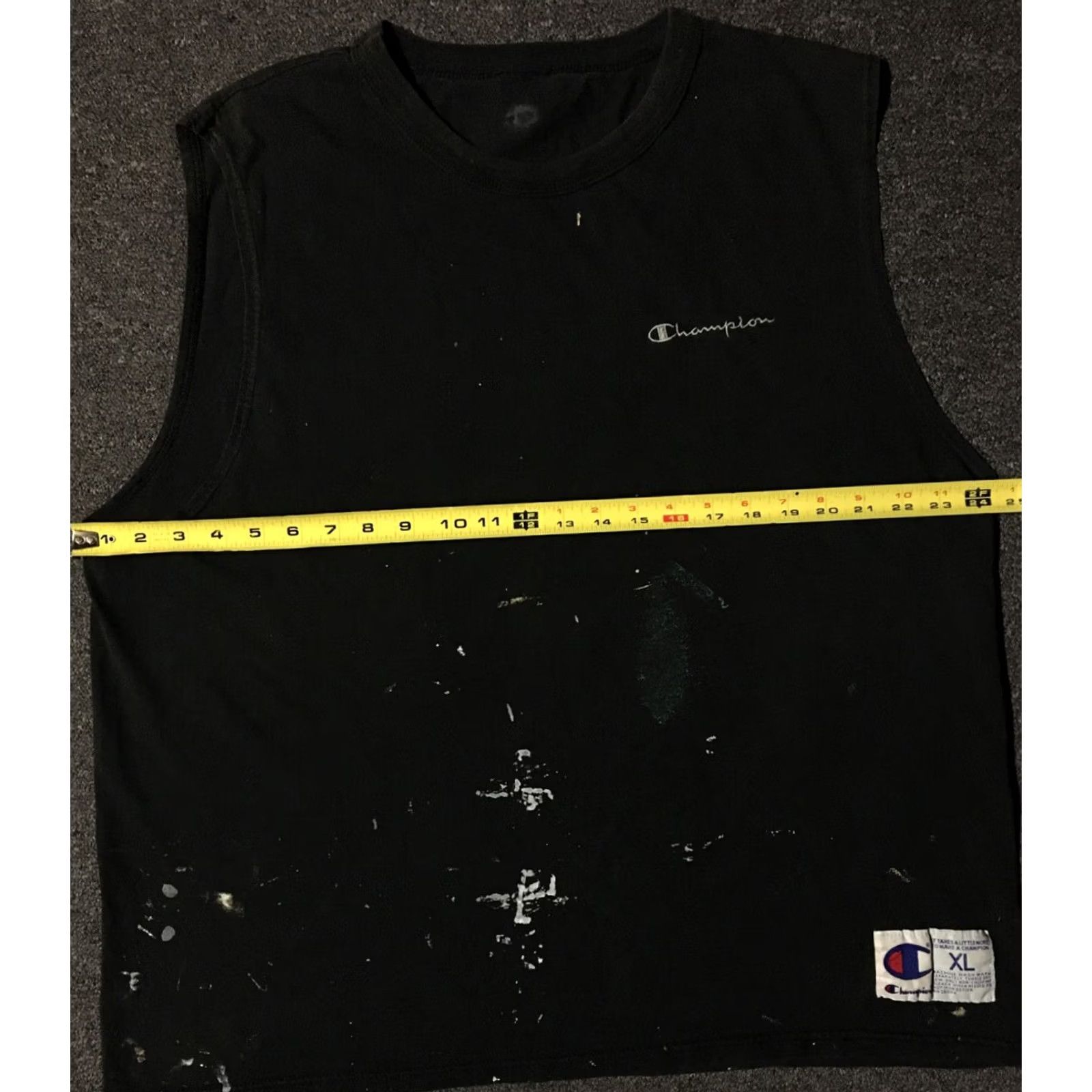 Champion VINTAGE Champion 90s Tank Top XL Grunge Surf Skate Biker PE Gym Black Size US XL / EU 56 / 4 - 7 Thumbnail