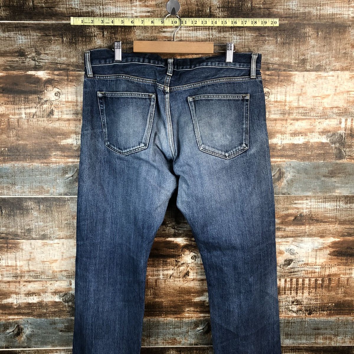 Japanese Brand Uniqlo japan Blue Distressed ripped Denim Pants #A1411 Size US 36 / EU 52 - 16 Thumbnail