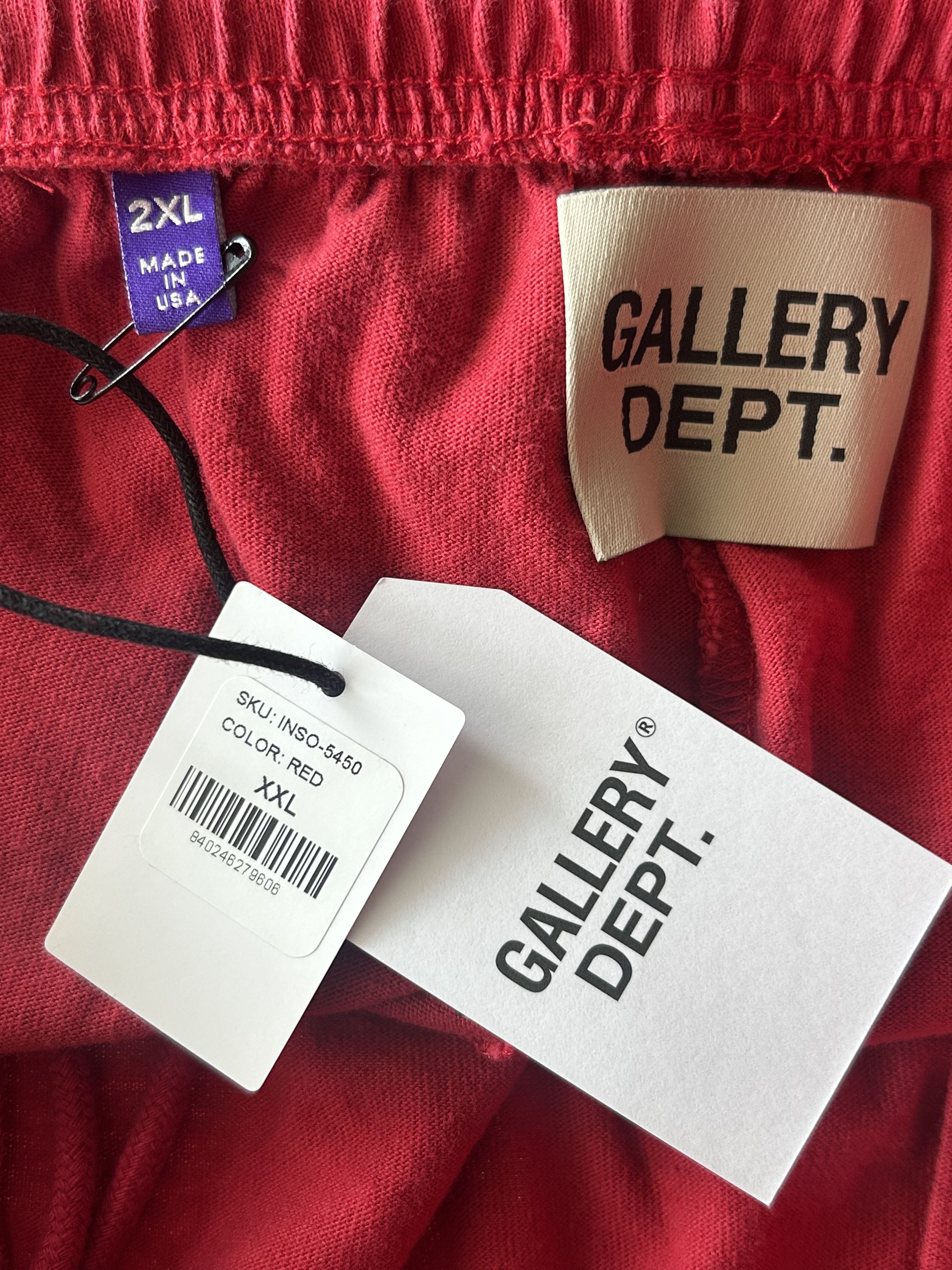 Gallery Dept. Gallery Dept Red Paint Splatter Logo Insomnia Shorts Size US 32 / EU 48 - 3 Thumbnail