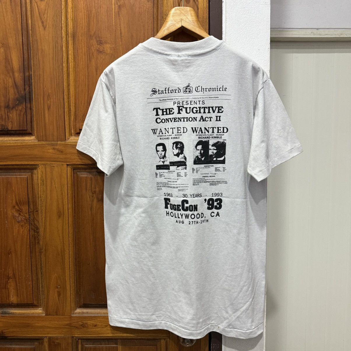 Warner Bros VINTAGE 90S THE FUGITIVE MOVIE TEE Size US M / EU 48-50 / 2 - 2 Thumbnail