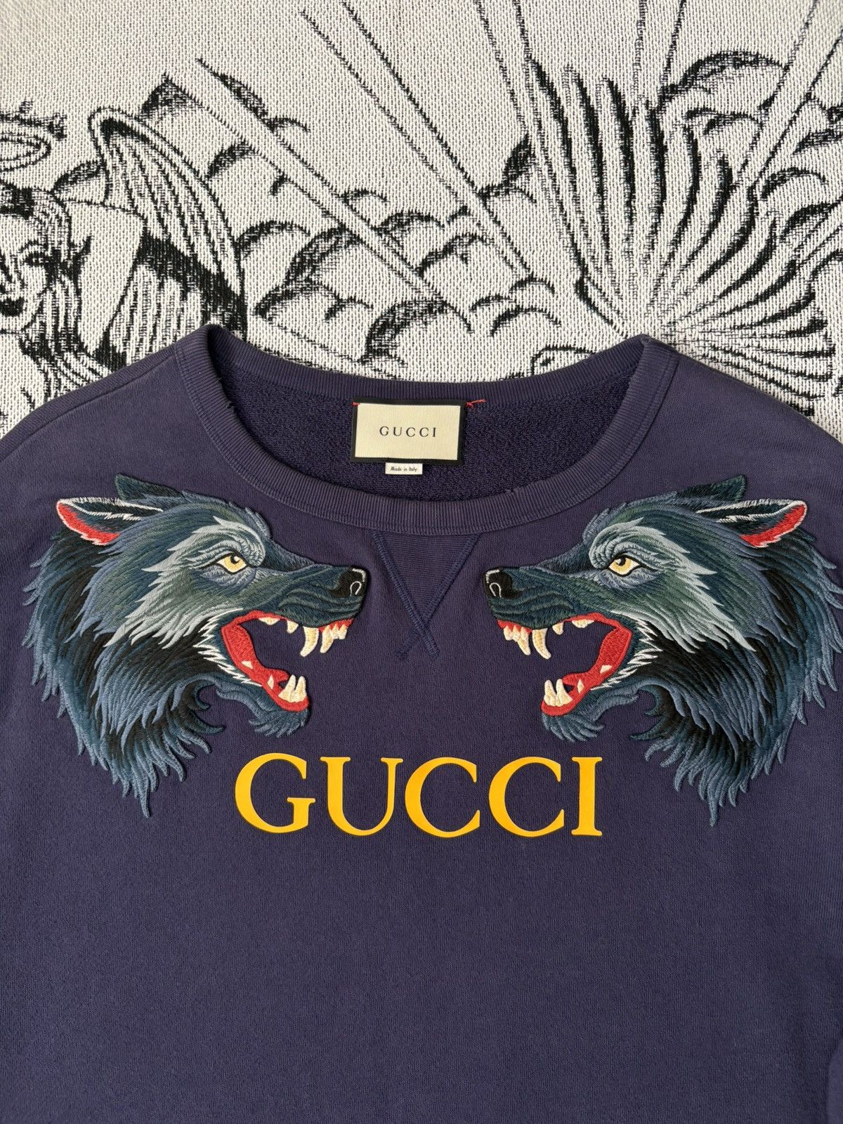 Gucci WOLF HEAD APPLIQUÉ SWEATSHIRT Size US XXL / EU 58 / 5 - 2 Thumbnail