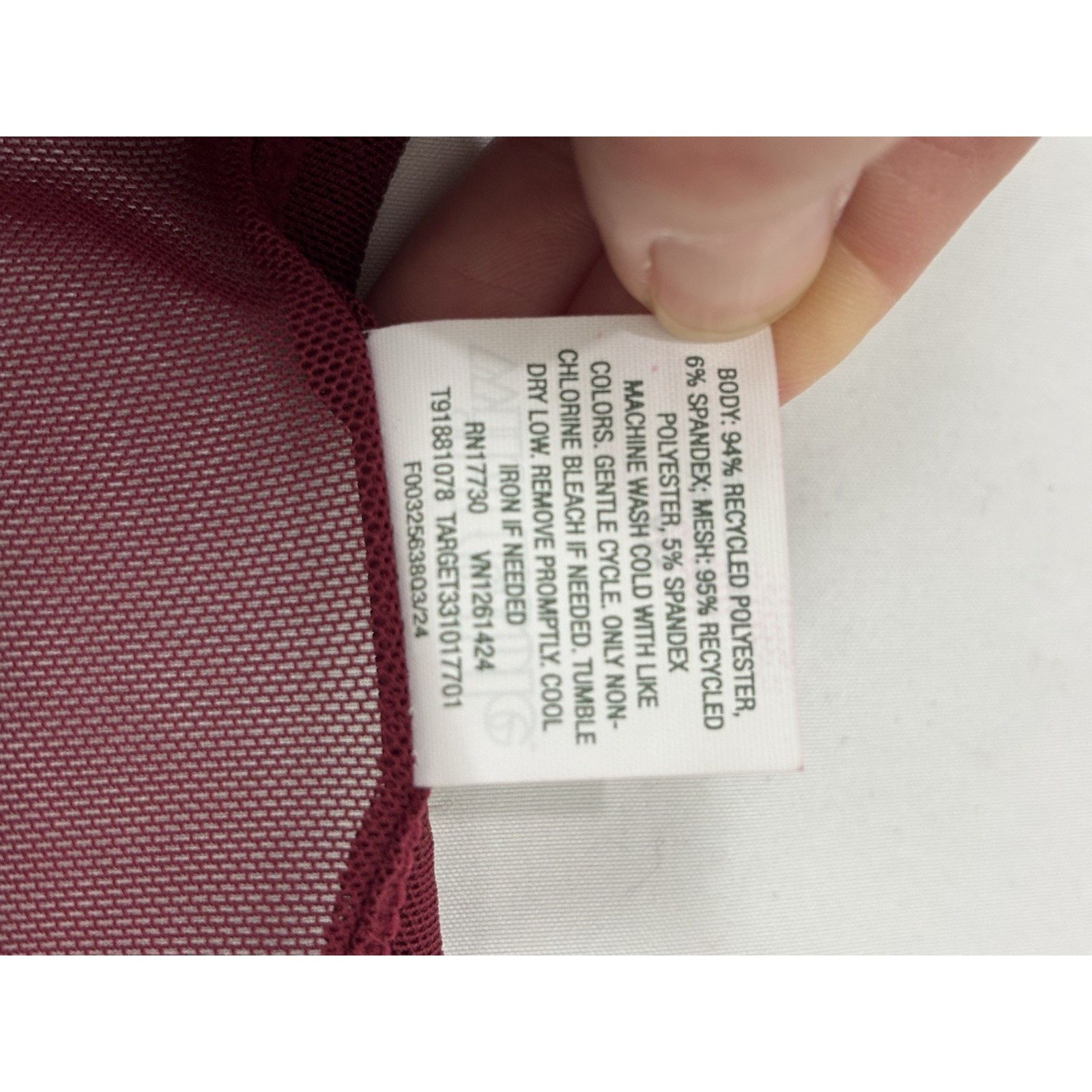 Target Basics NWT Wild Fable Long Sleeve Sheer Velvet Burgundy Shirt XS Size XS / US 0-2 / IT 36-38 - 7 Thumbnail