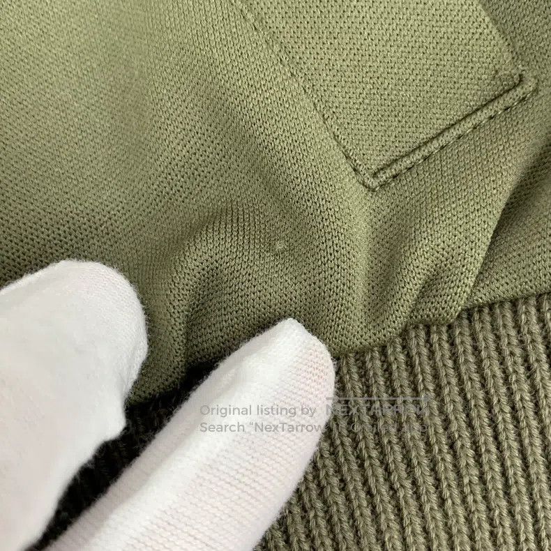 Loewe Loewe Dark Green Logo Embroidered Stand Collar Zip Long Sl Size S / US 4 / IT 40 - 9 Thumbnail