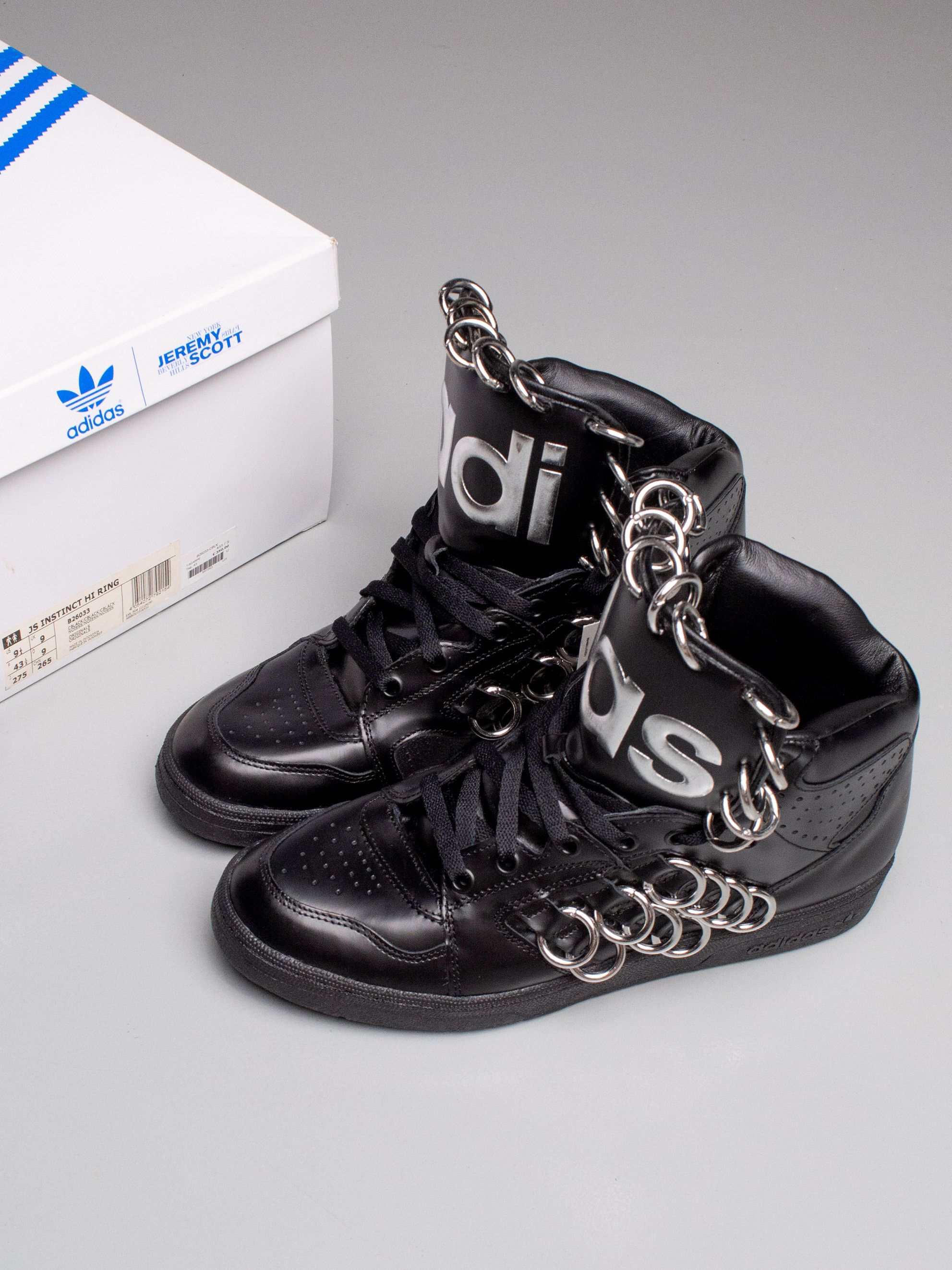Adidas × Jeremy Scott JS Instinct (Big Tongue) White/Black | Grailed