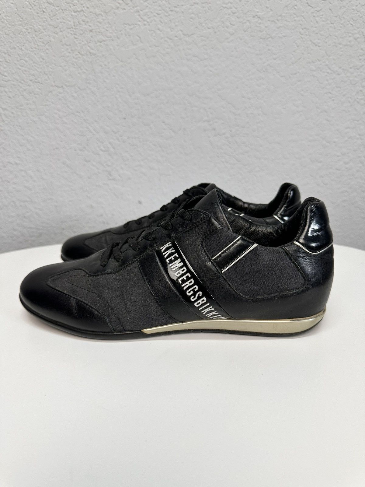 Dirk Bikkembergs Bikkembergs Black Leather Sneakers Minimal Sport Luxe Size US 7 / EU 40 - 2 Thumbnail
