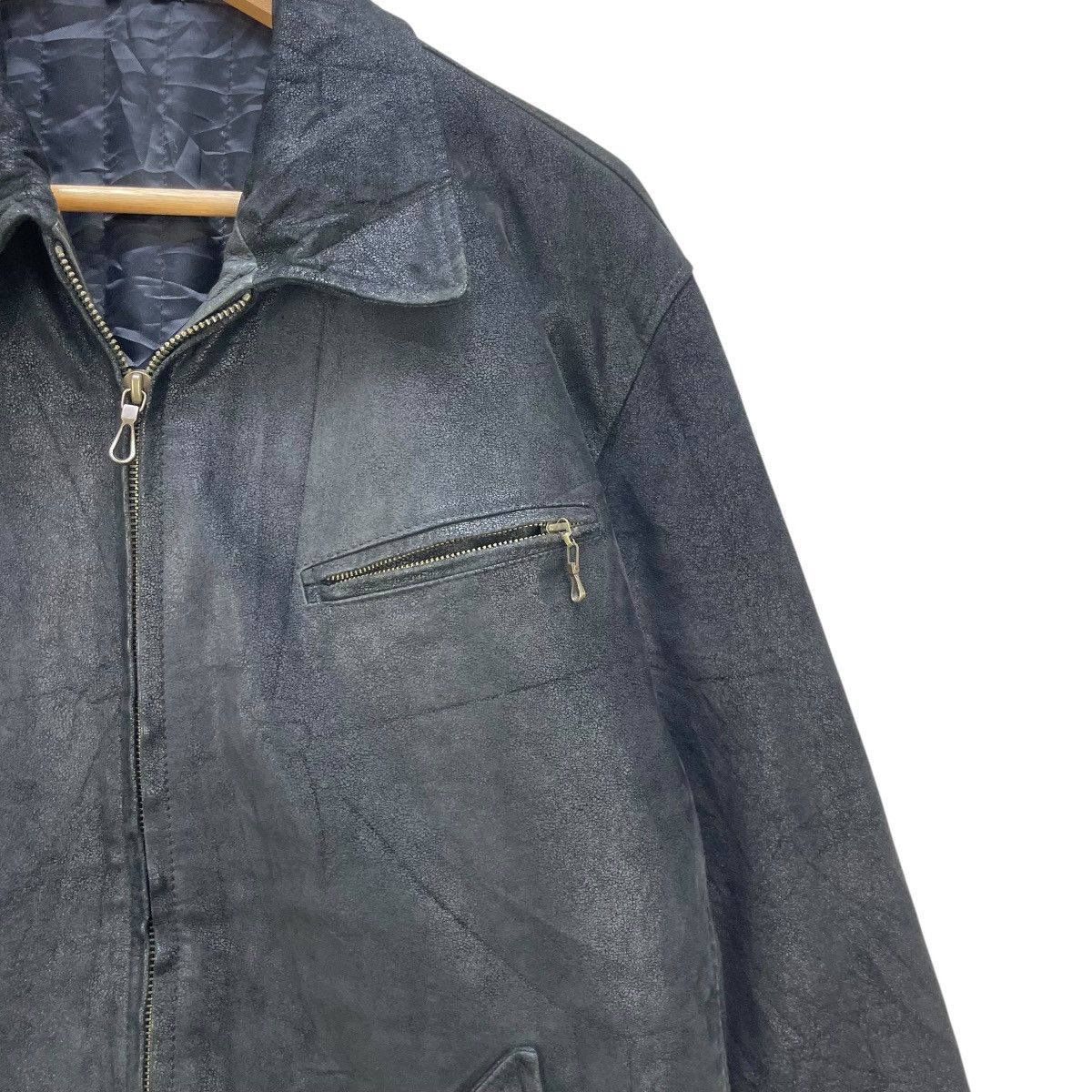 Japanese Brand 💥Vintage Junmen Leather Jacket Size US M / EU 48-50 / 2 - 6 Thumbnail