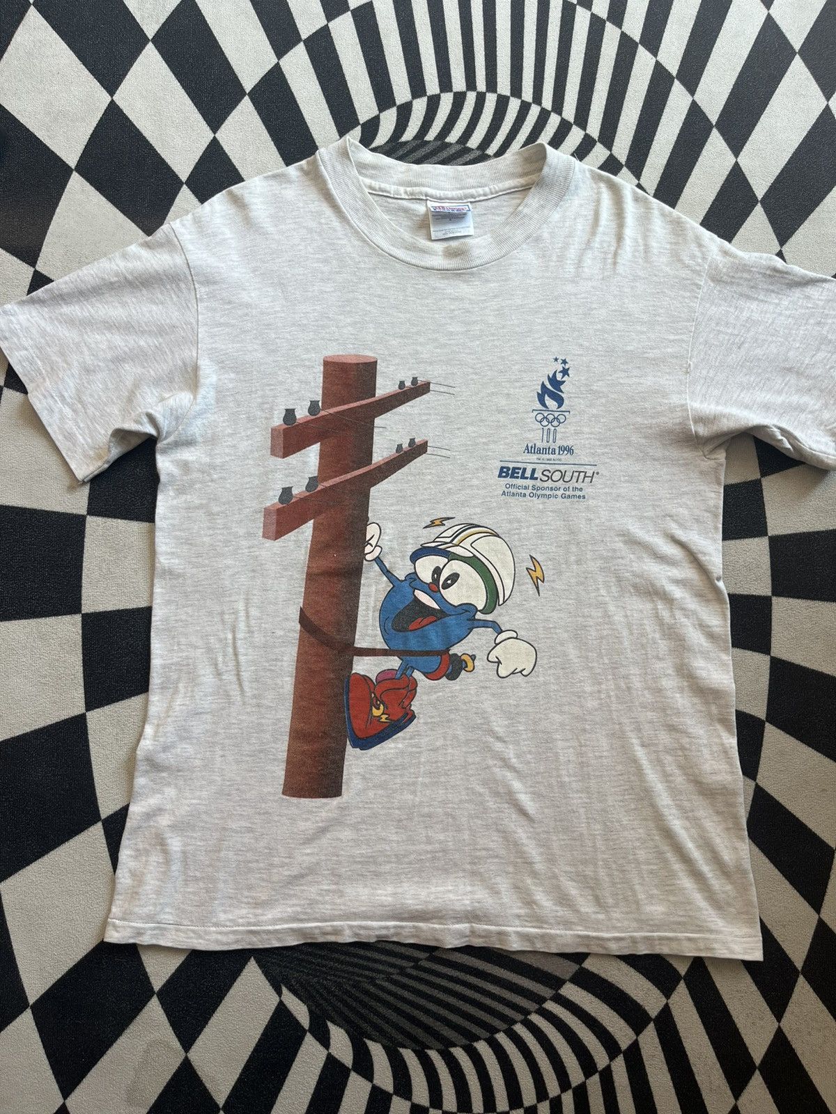 USA Olympics Vintage Atlanta Olympic Games 1996’s BELL SOUTH Tshirt Size US M / EU 48-50 / 2 - 3 Thumbnail