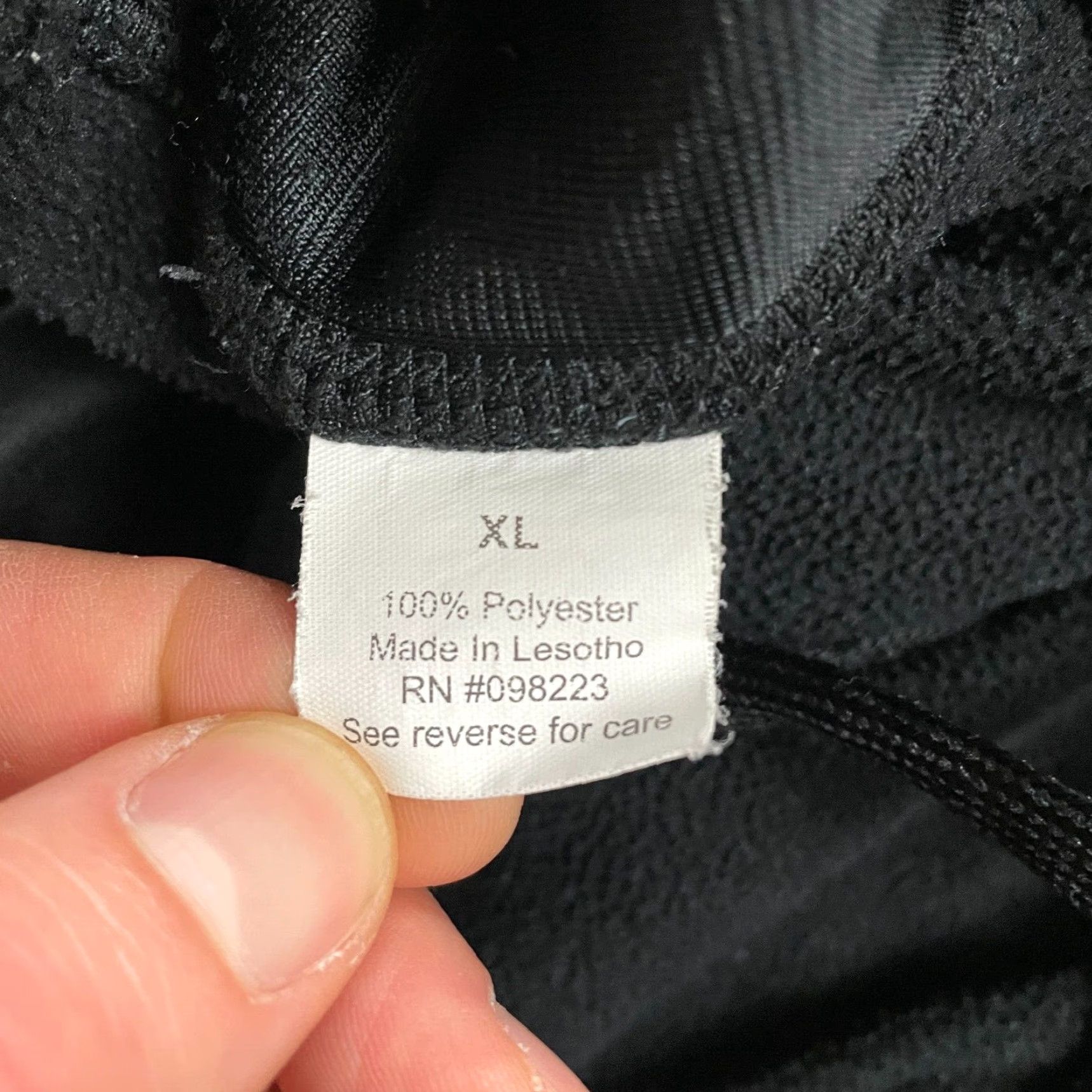 Vintage BCG Sweatpants Mens XL Black Elastic Waist Knit 100% Polyester Regular Inseam 29in Straight Leg Activewear Casual Elastic Waist Size US 36 / EU 52 - 6 Thumbnail