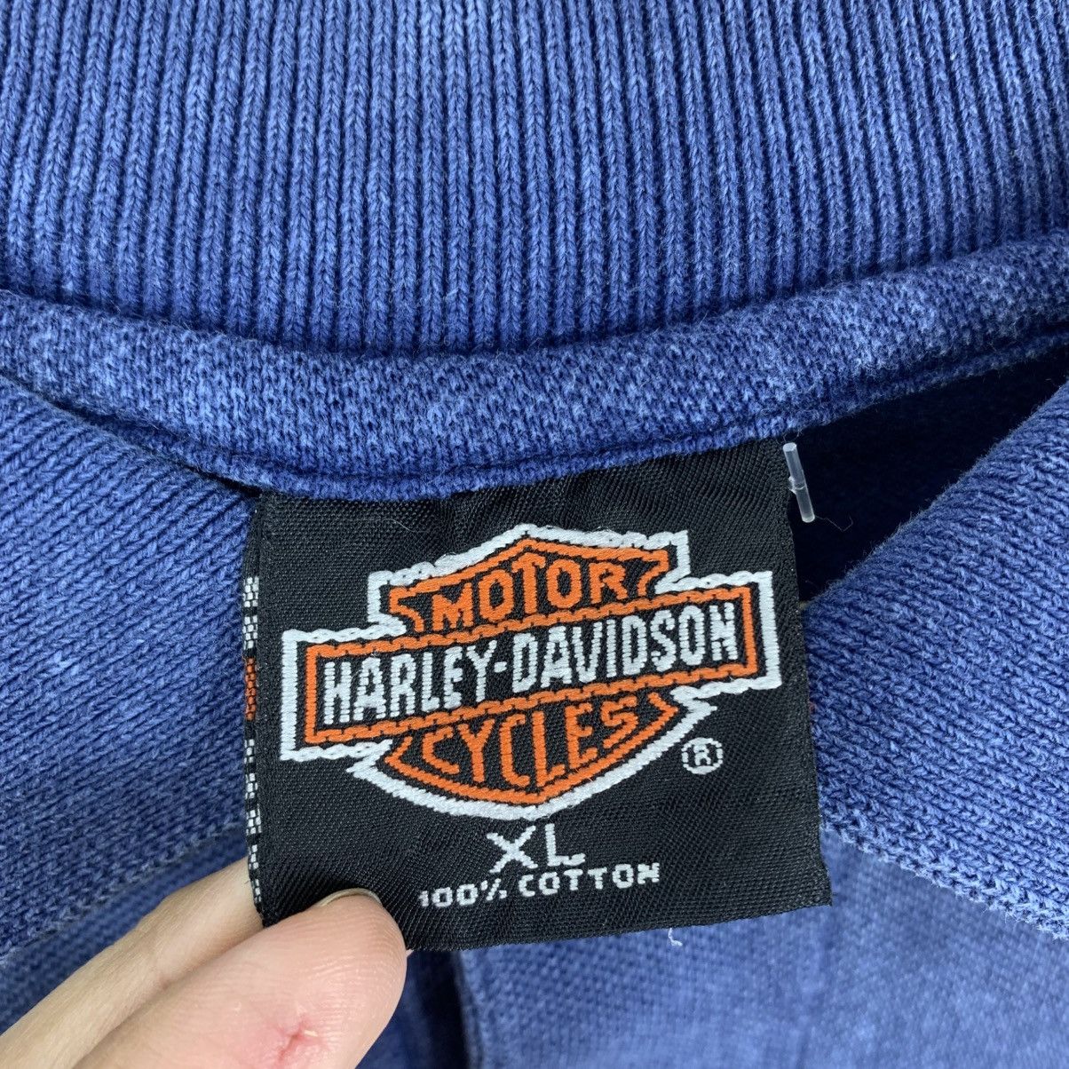 Harley Davidson Vintage 90s HARLEY DAVIDSON MOTORCYCLE Central Tshirt Size US XL / EU 56 / 4 - 6 Thumbnail