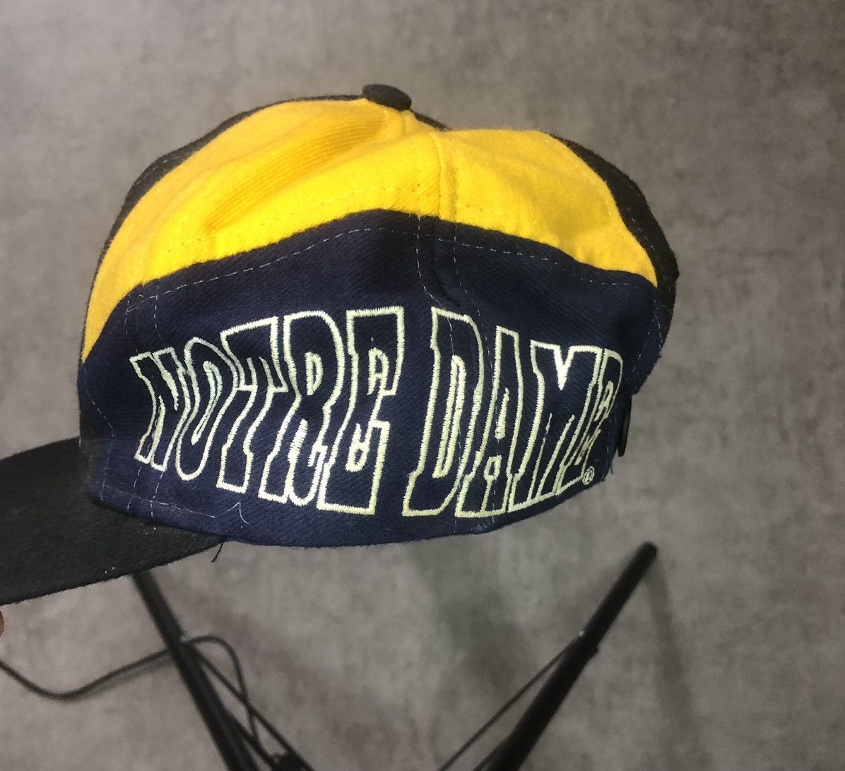 Vintage University Of Notre Dame ApexOneVintage Snapback Hat Cap 90s Size ONE SIZE - 3 Thumbnail