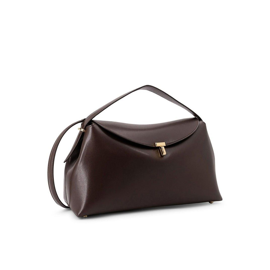 Toteme TOTEME T-Lock Bark brown Leather Top Handle Bag New & Authen Size ONE SIZE - 2 Thumbnail