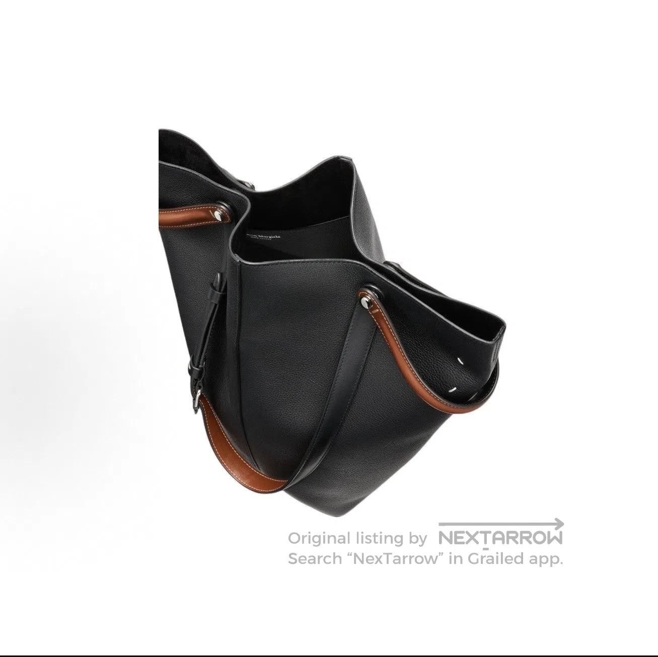 Maison Margiela Maison Margiela Medium Contrast Leather Tote. Size ONE SIZE - 4 Thumbnail