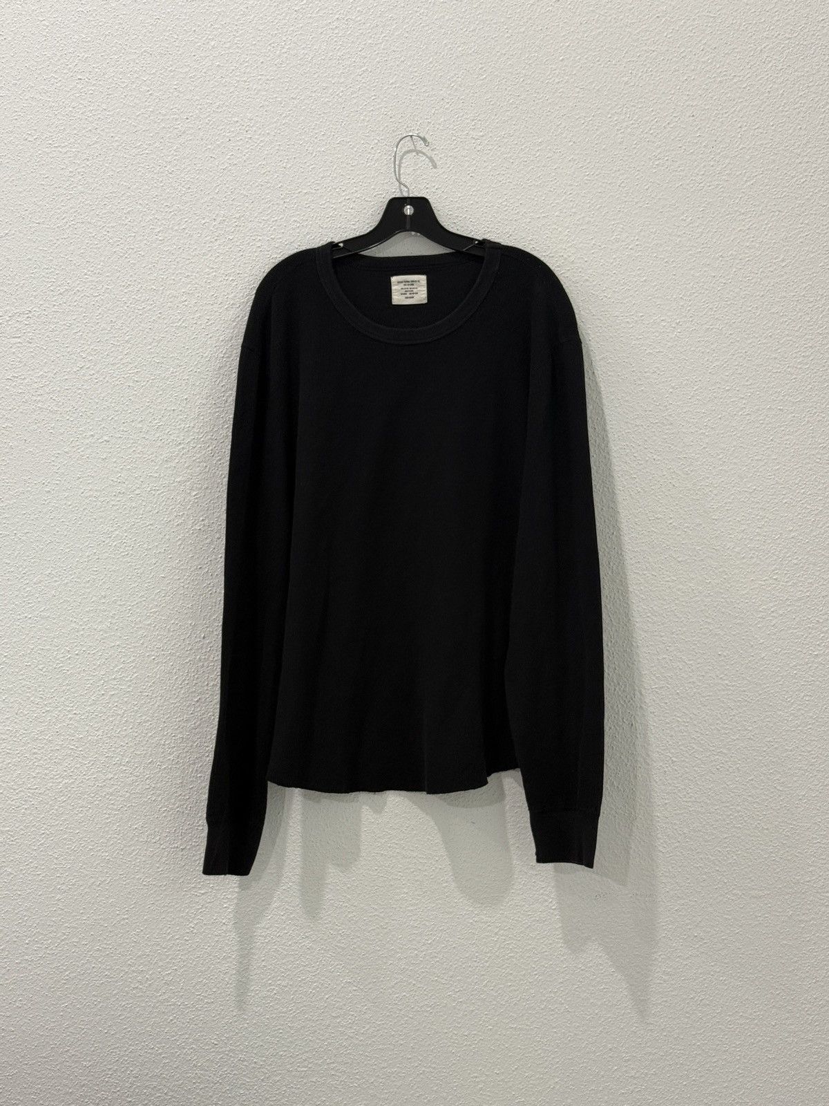 Buck Mason Buck Mason Vintage Thermal Surplus Tee XXL Black Waffle Knit Size US XXL / EU 58 / 5 - 1 Thumbnail