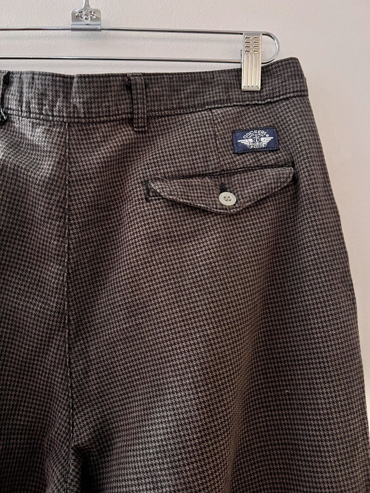 Dockers Dockers Pleated Herringbone Trousers Size US 32 / EU 48 - 1 Thumbnail
