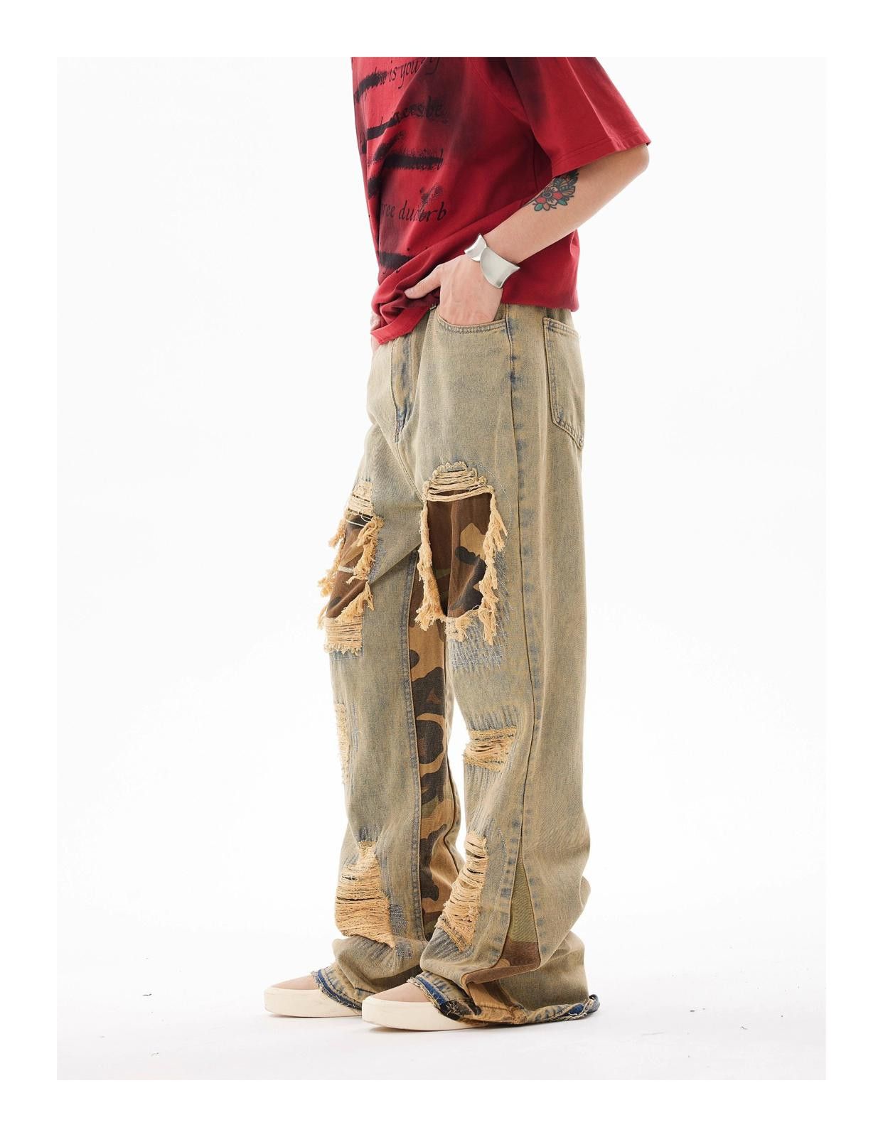 Other Acid Wash Distressed Denim Jeans Size US 32 / EU 48 - 6 Thumbnail